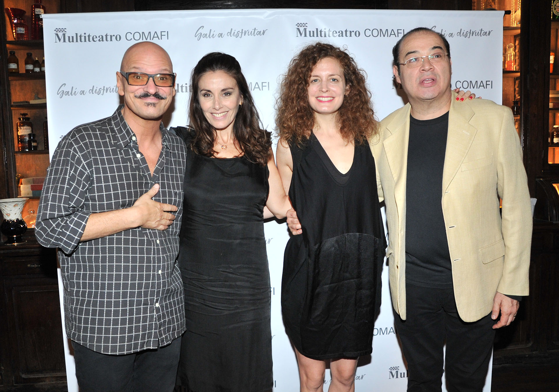 Carlos Bellozo, Viviana Saccone, María Zubiri y Jorge Suárez, integrantes de la obra “El Test”