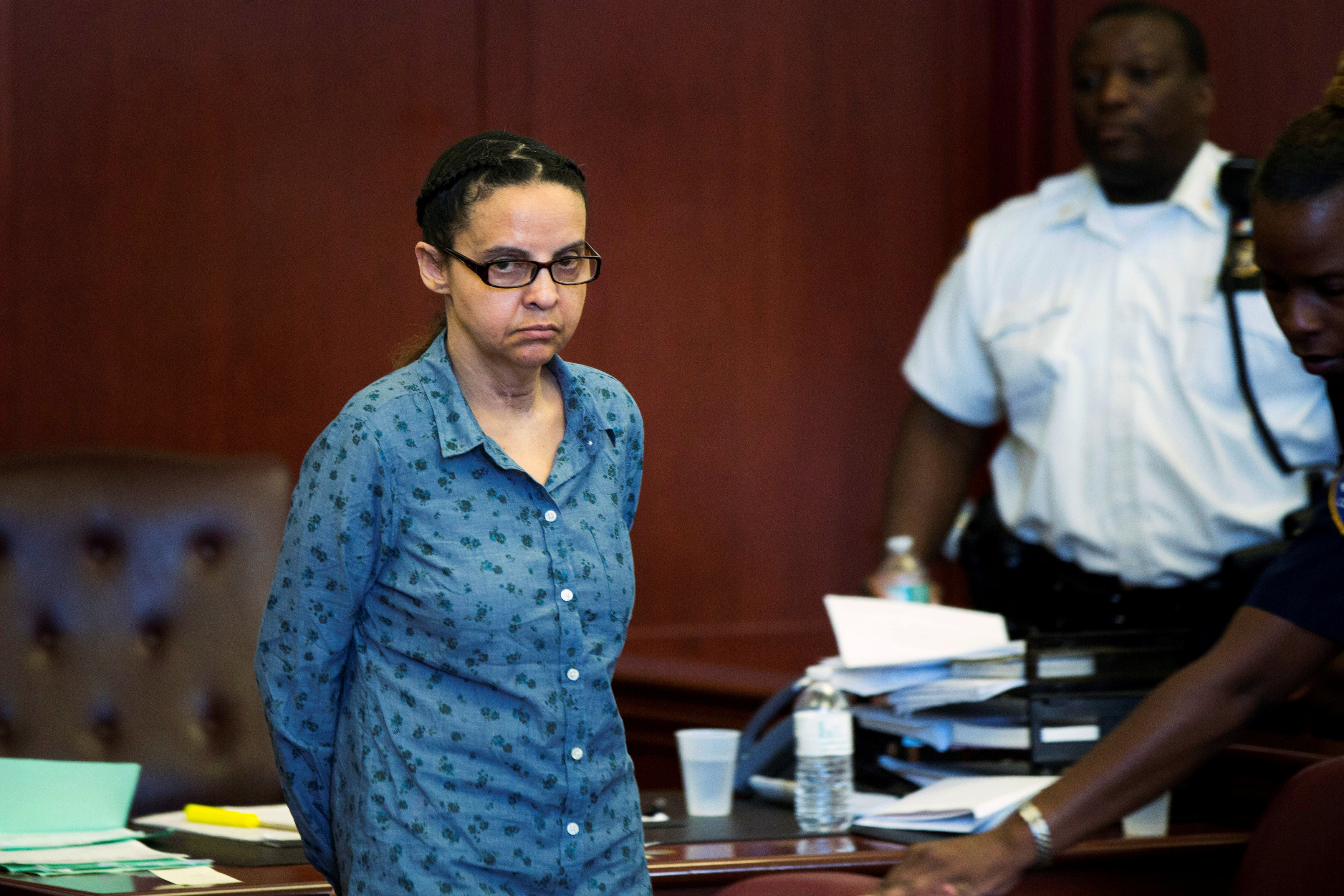 Yoselyn Ortega,durante una audiencia en la Corte Suprema de Manhattan en 2013. (REUTERS/Lucas Jackson/archivo)