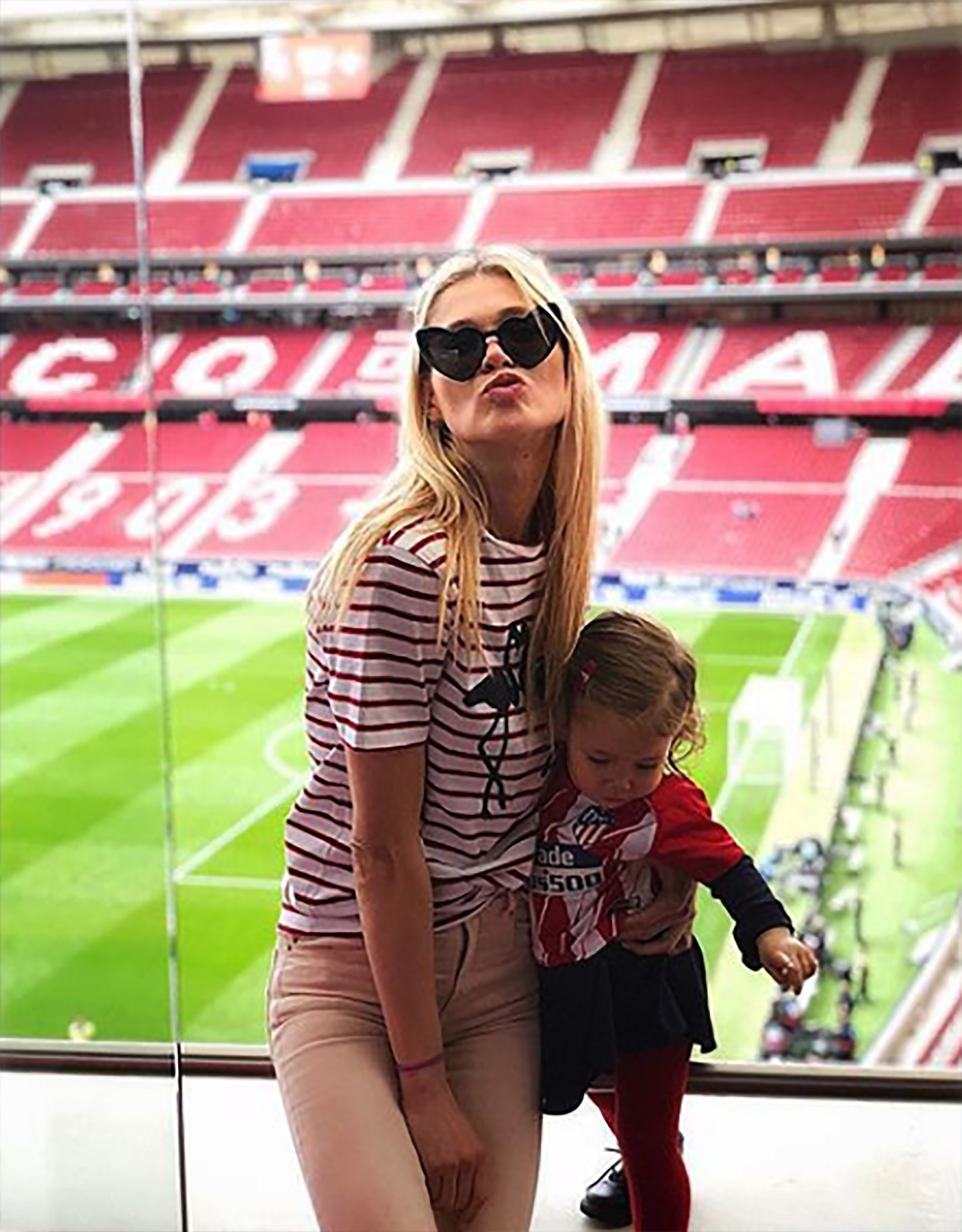 Carla Pereyra junto a Francesca Simeone