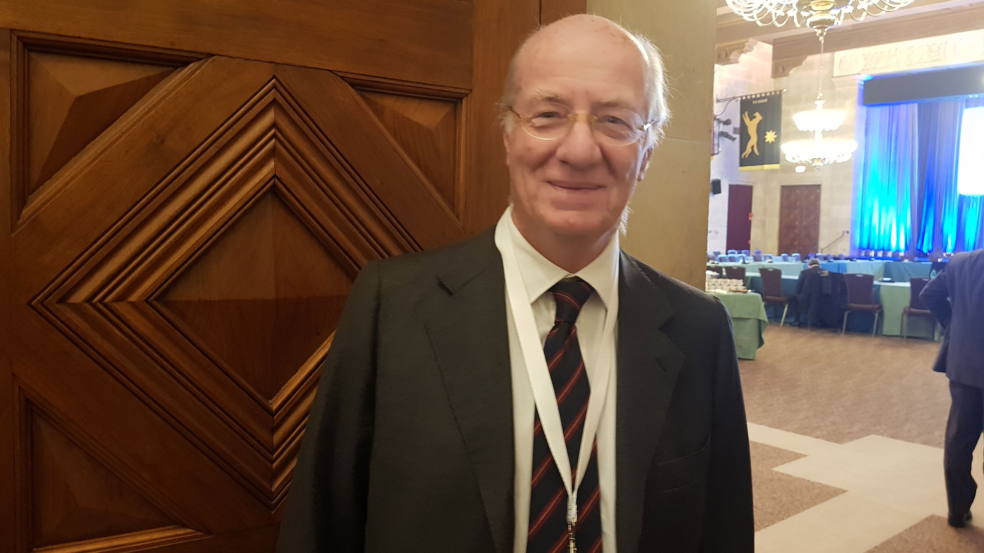 Rocca, CEO de Techint y chair del grupo de Comercio, en la reunión del B20 en abril en Washington