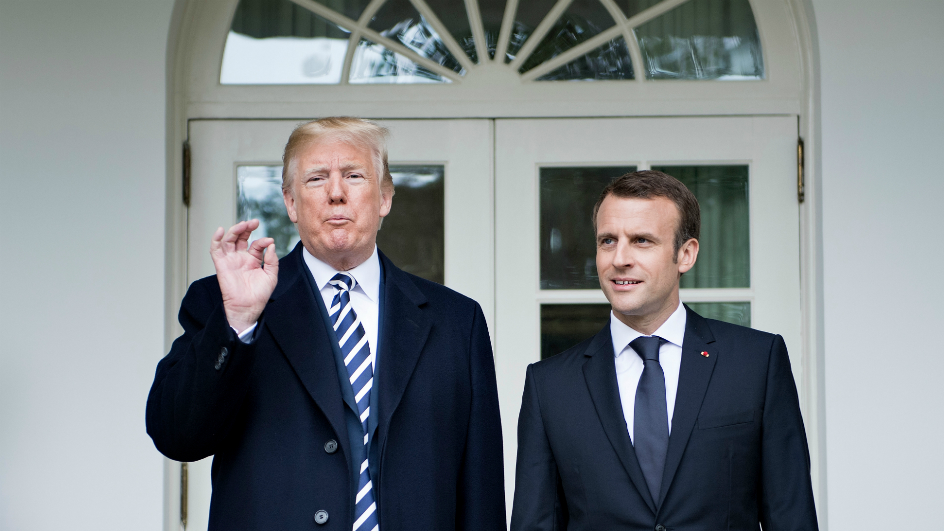 Donald Trump y Emmanuel Macron, dos de los máximos referentes del mundo occidental