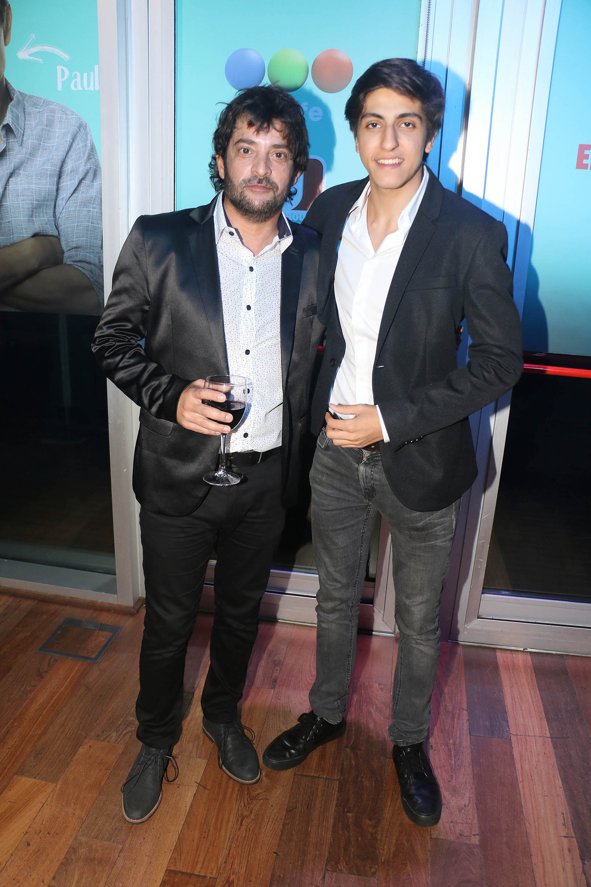 Pablo Rago y el hijo de Carlín Calvo