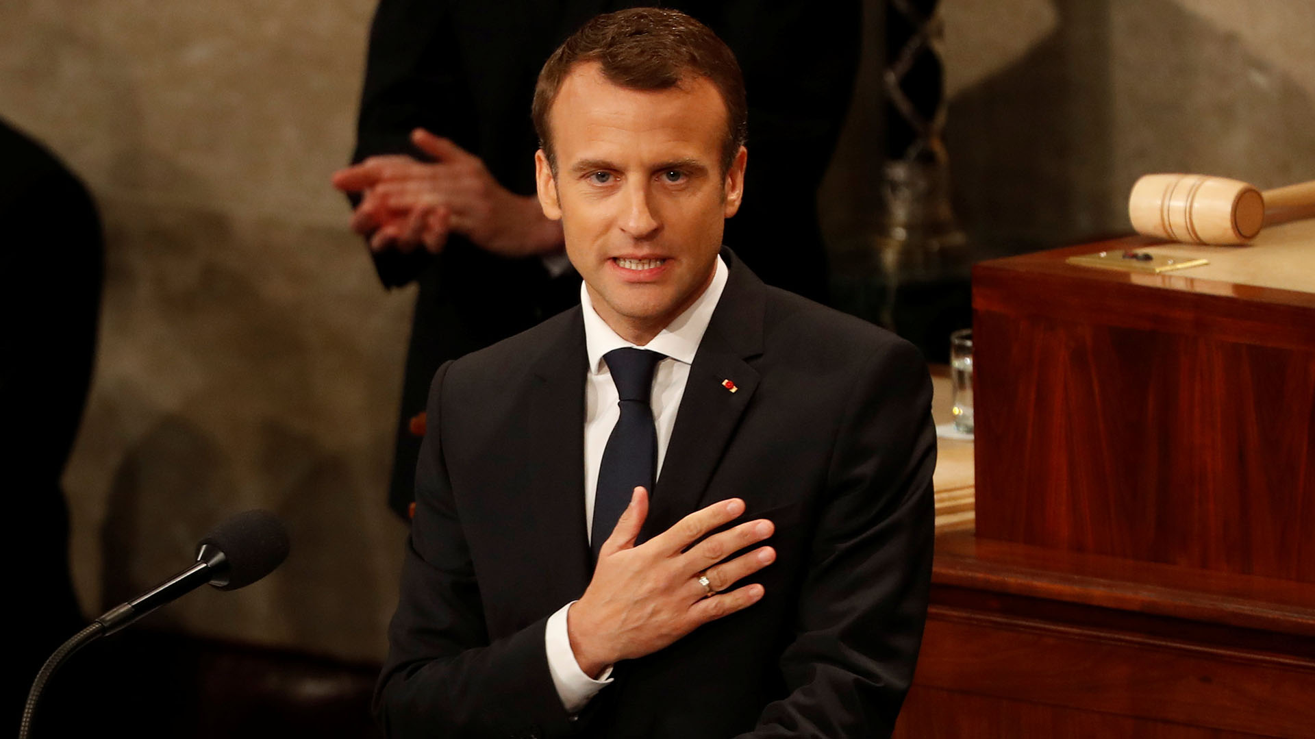 El presidente de Francia, Emmanuel Macron, al igual que Echeverría, es un estudioso del pensador francés Blais Pascal (Reuters)