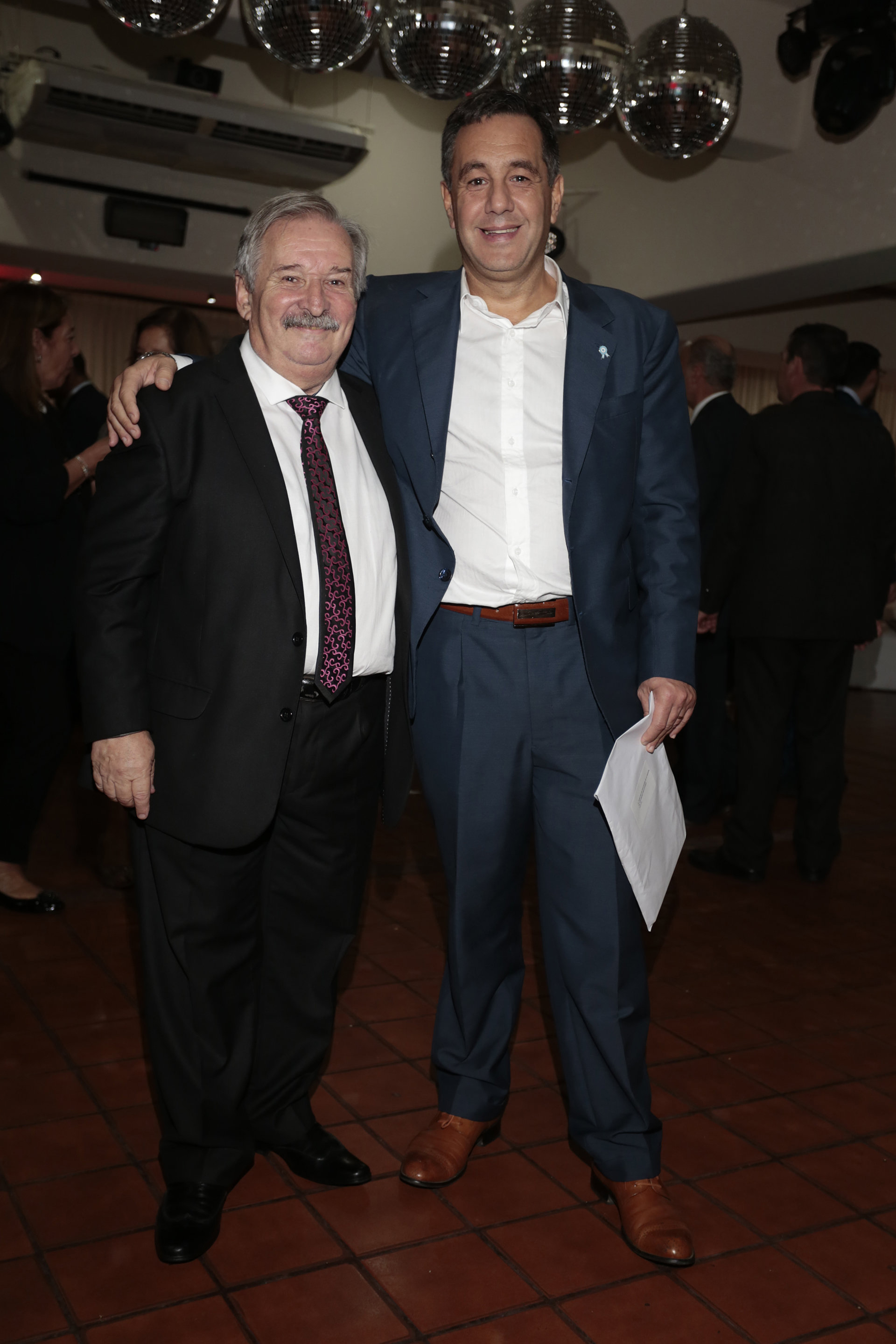 El ex presidente de la DAIA, Julio Schlosser, y Alejandro Finocchiaro