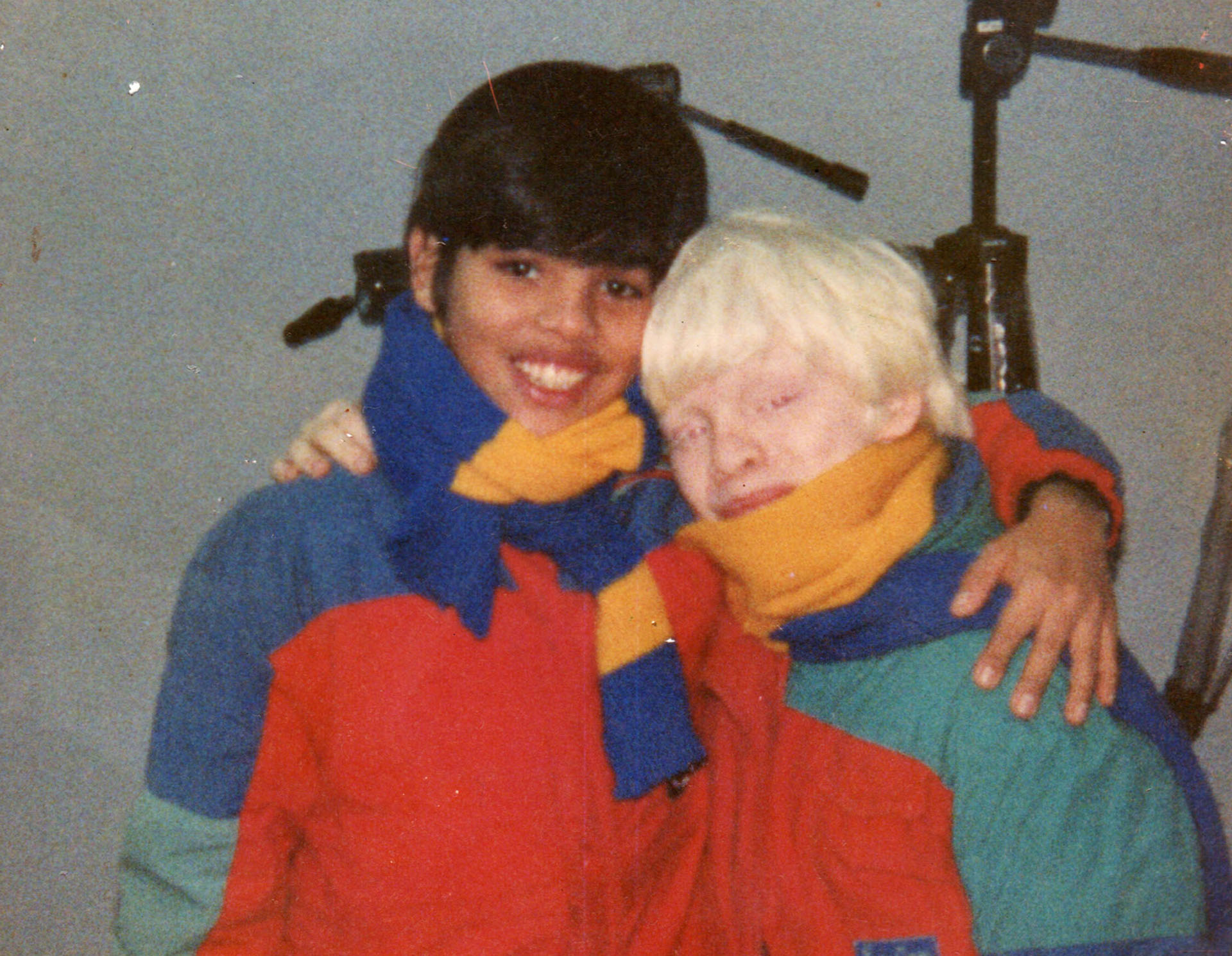 Los mellizos Sergio y Daniel, que hoy tienen 35 años.