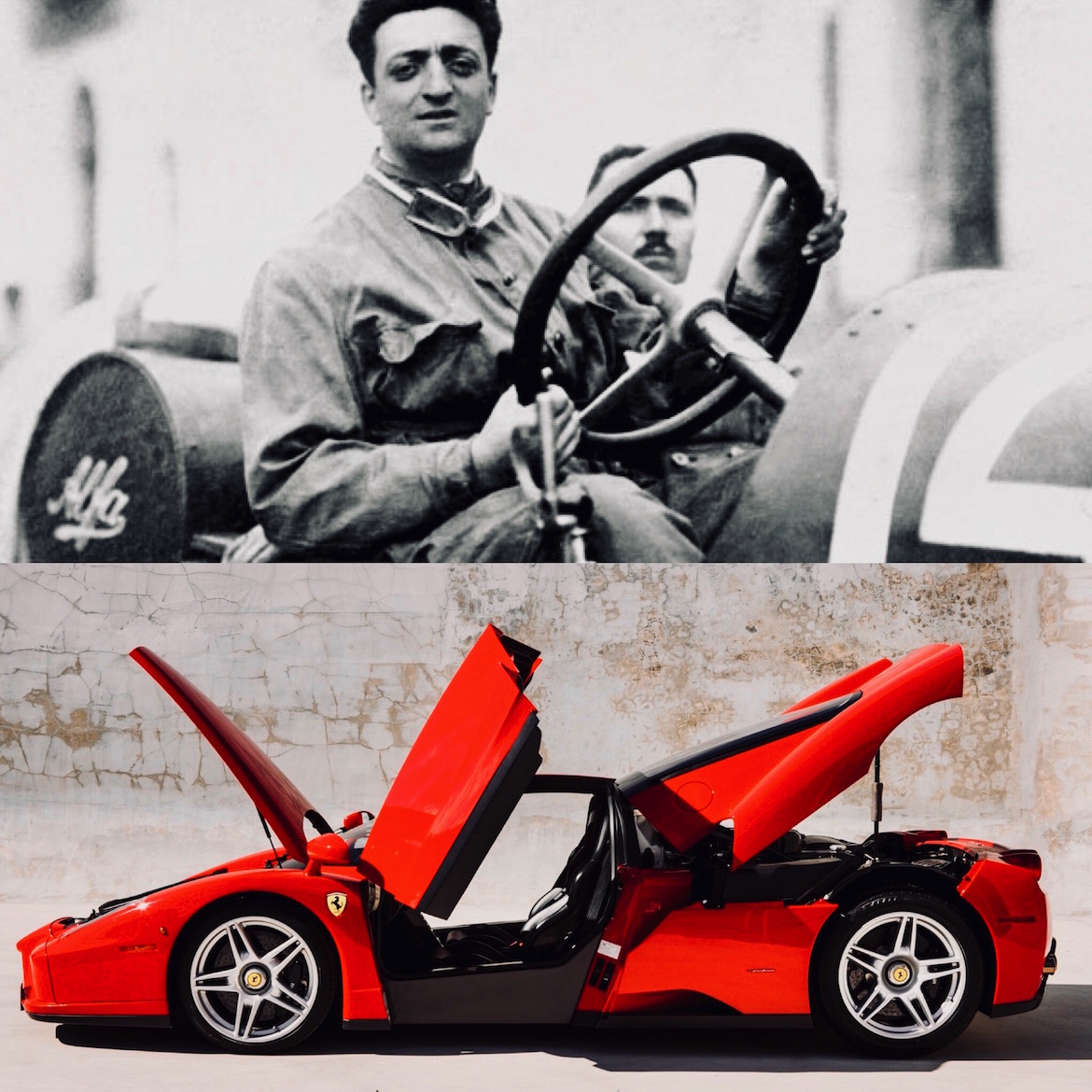 Ferrari creó su compañía una vez finalizada la Segunda Guerra Mundial, a los 49 años