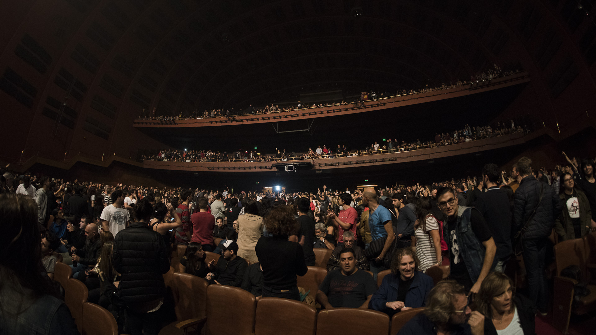 El teatro, colmado