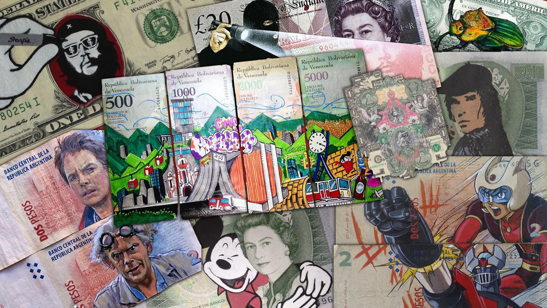 Money Art: cuando un billete se convierte en una obra de arte - Infobae