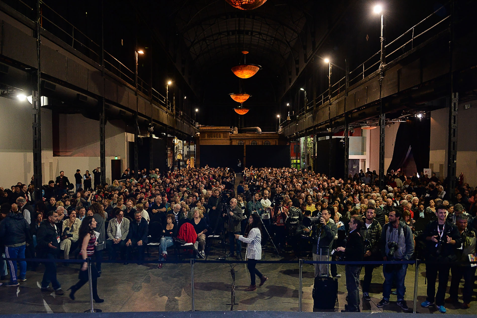 El teatro estaba repleto