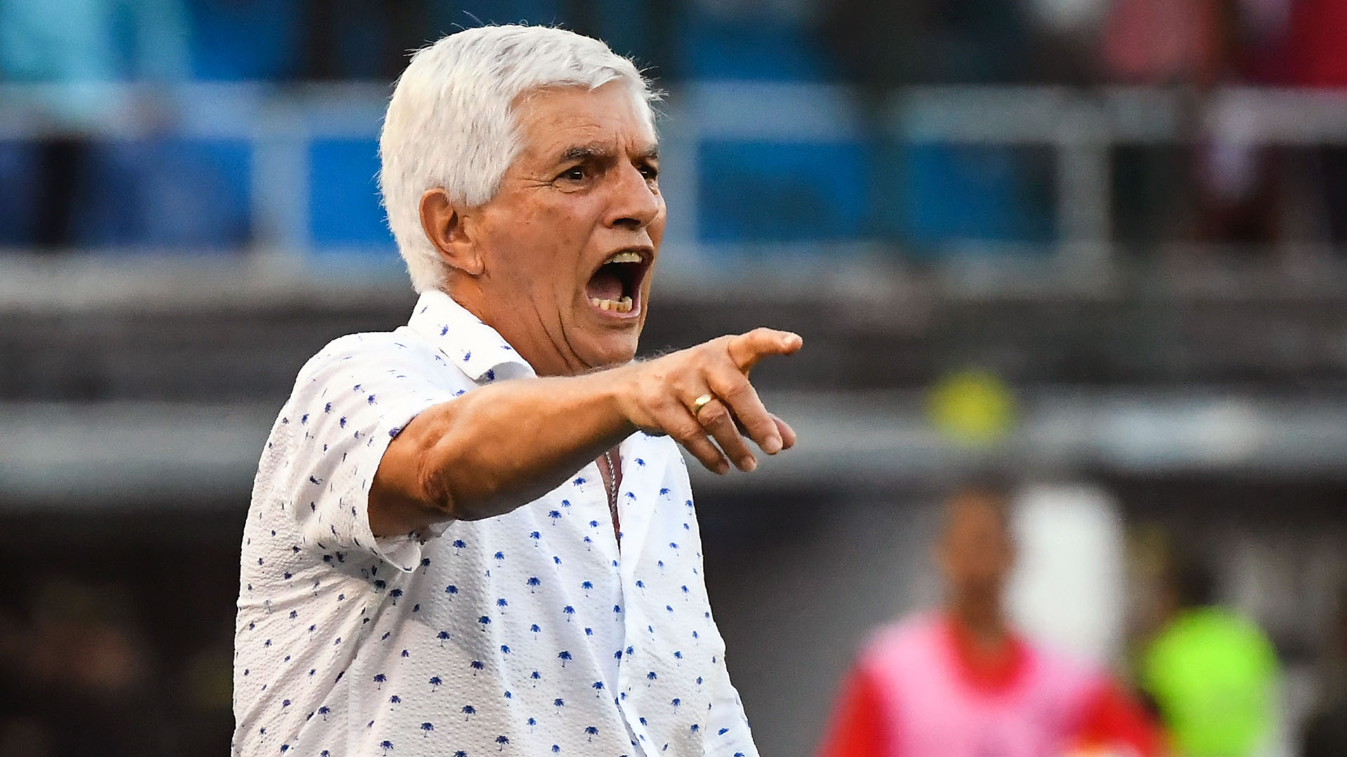 “Para mí tienen temor de jugar”, había dicho sobre los jugadores luego de la derrota ante Talleres (Foto: AFP)