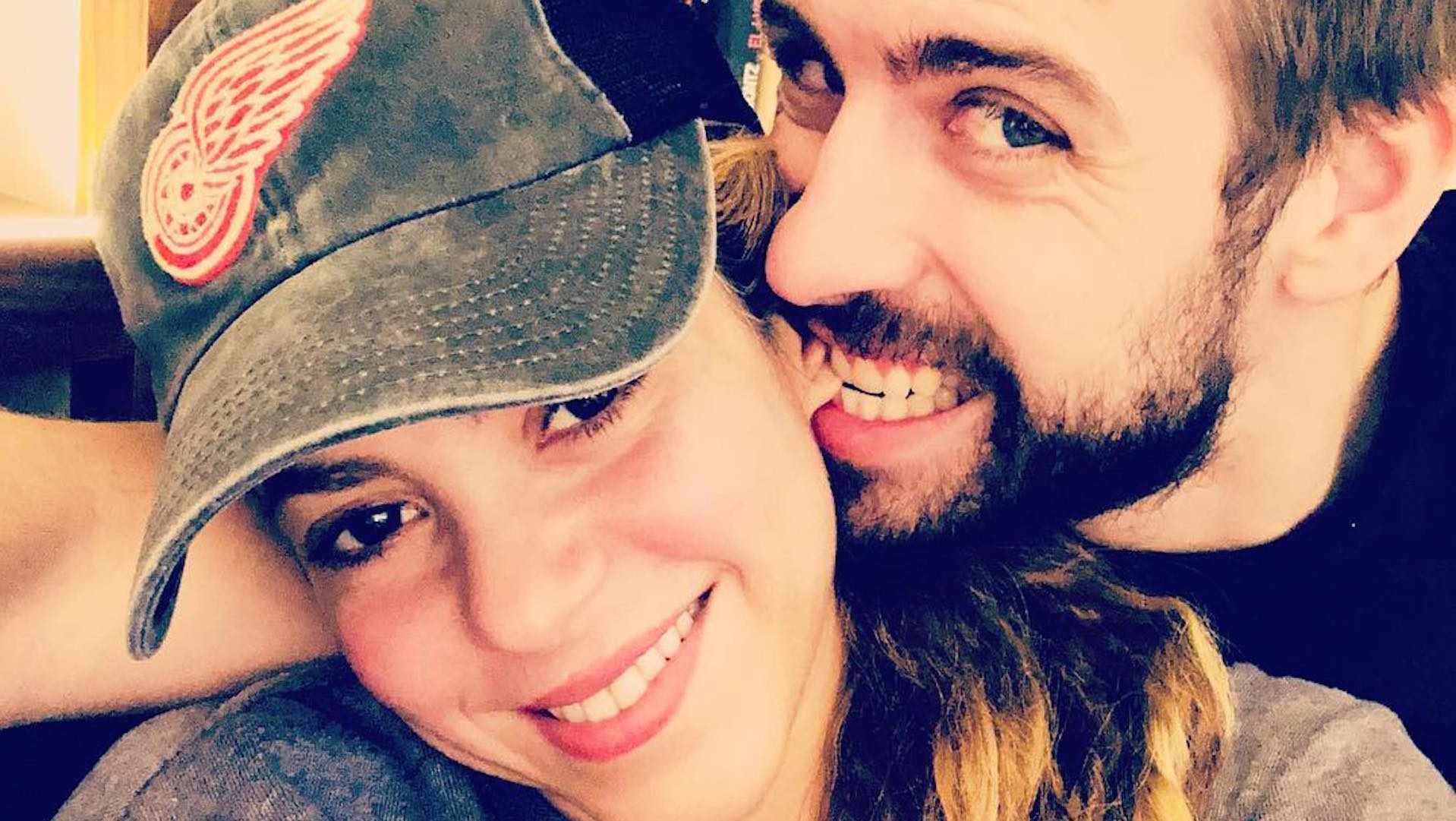 Shakira y Piqué en un posteo del 30 de marzo realizado por el jugador del Barça
