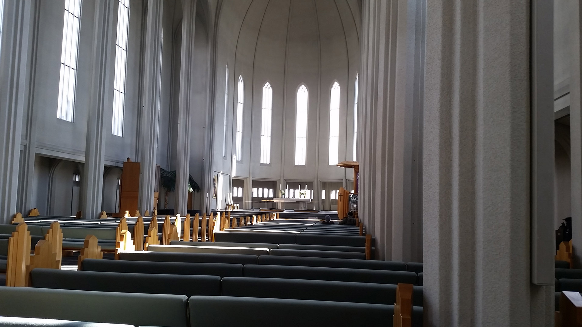 Interior de la Hallgrimskirkja