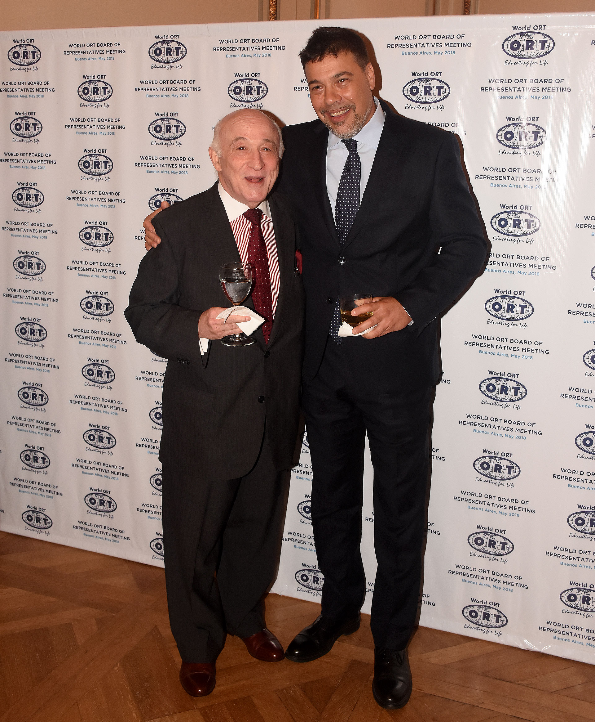 El juez Marcos Grabivker junto a Darío Werthein