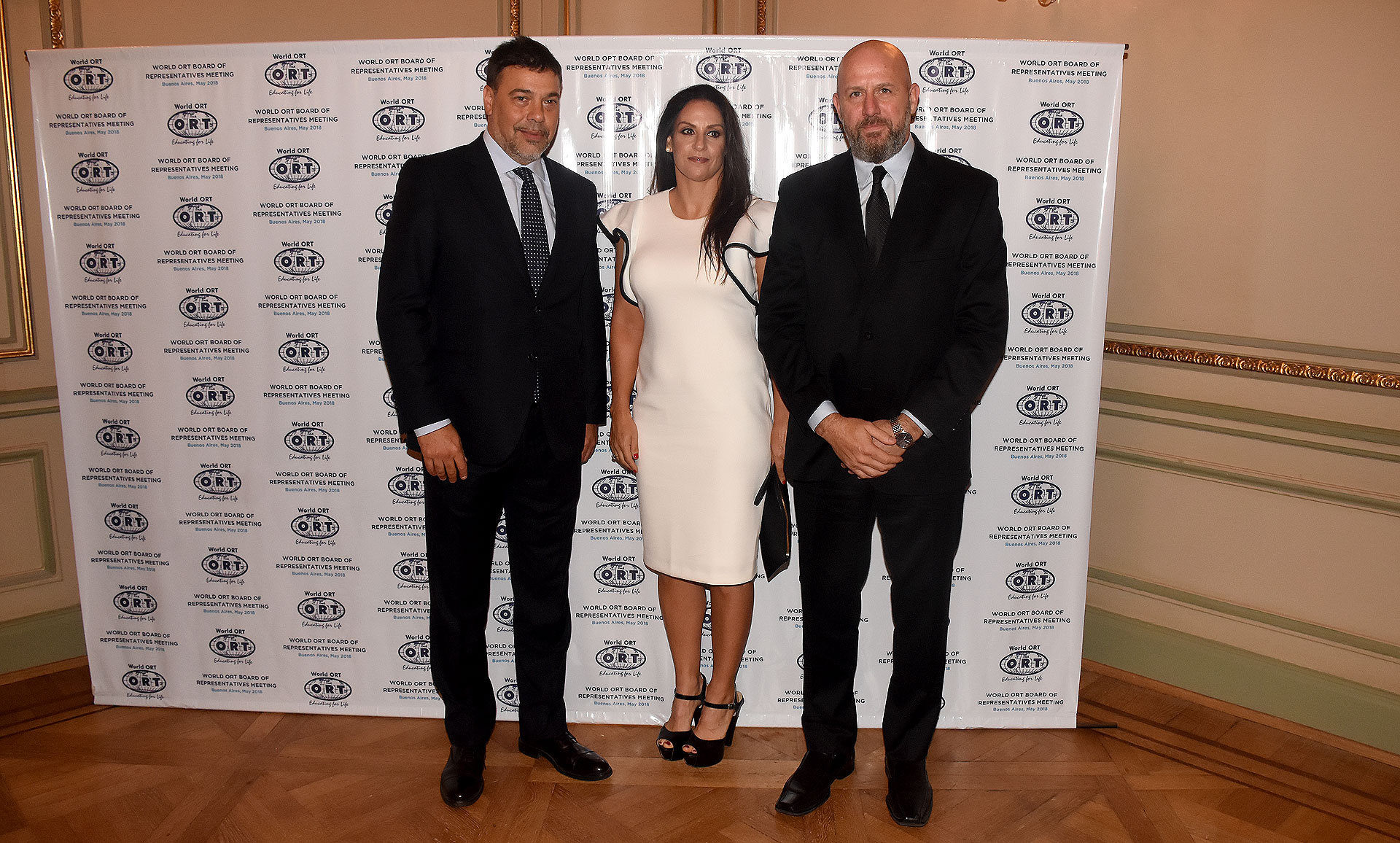 Darío Werthein junto al diputado Wolff y su esposa