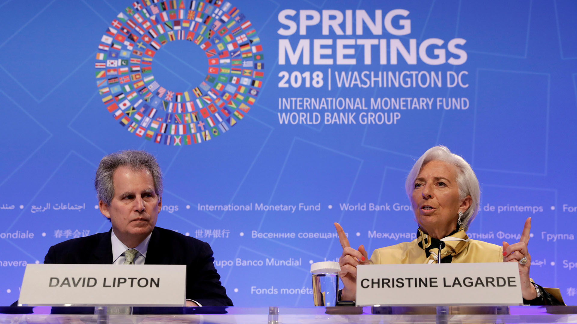 Christine Lagarde y David Lipton
