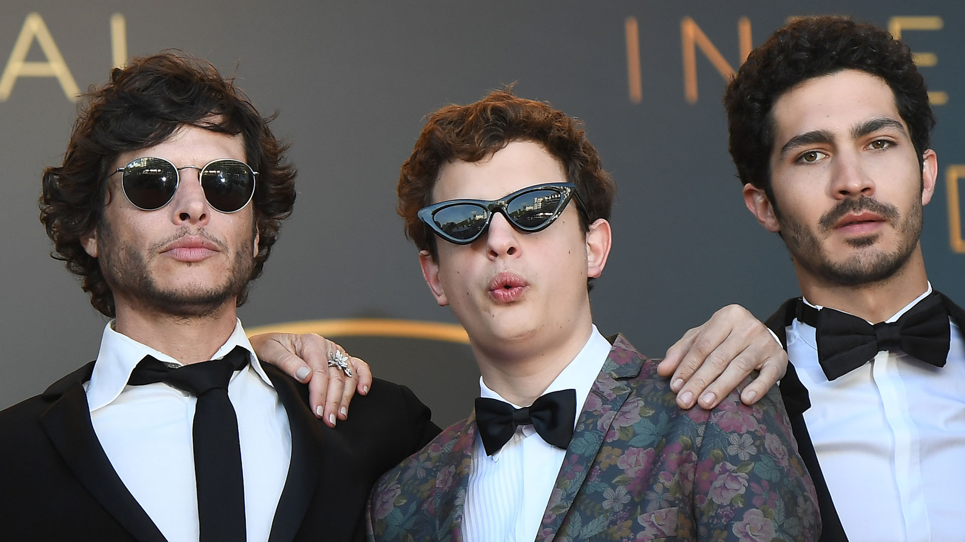 Luis Ortega, Lorenzo Ferro y Chino Darin (AFP)