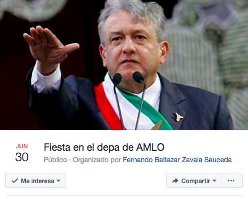 La convocatoria a la fiesta.