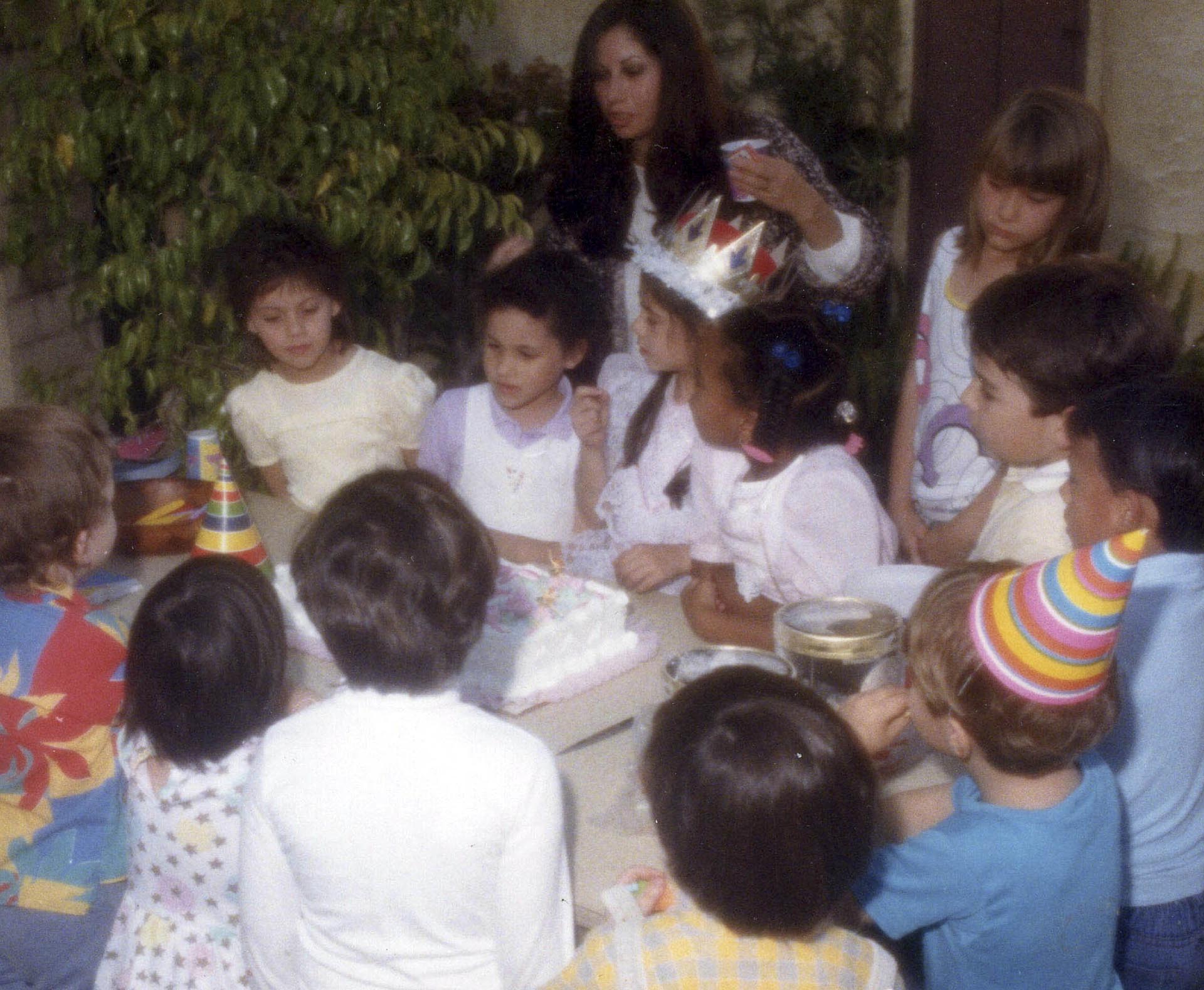 Meghan Markle durante su festejo de cumpleaños número 6
