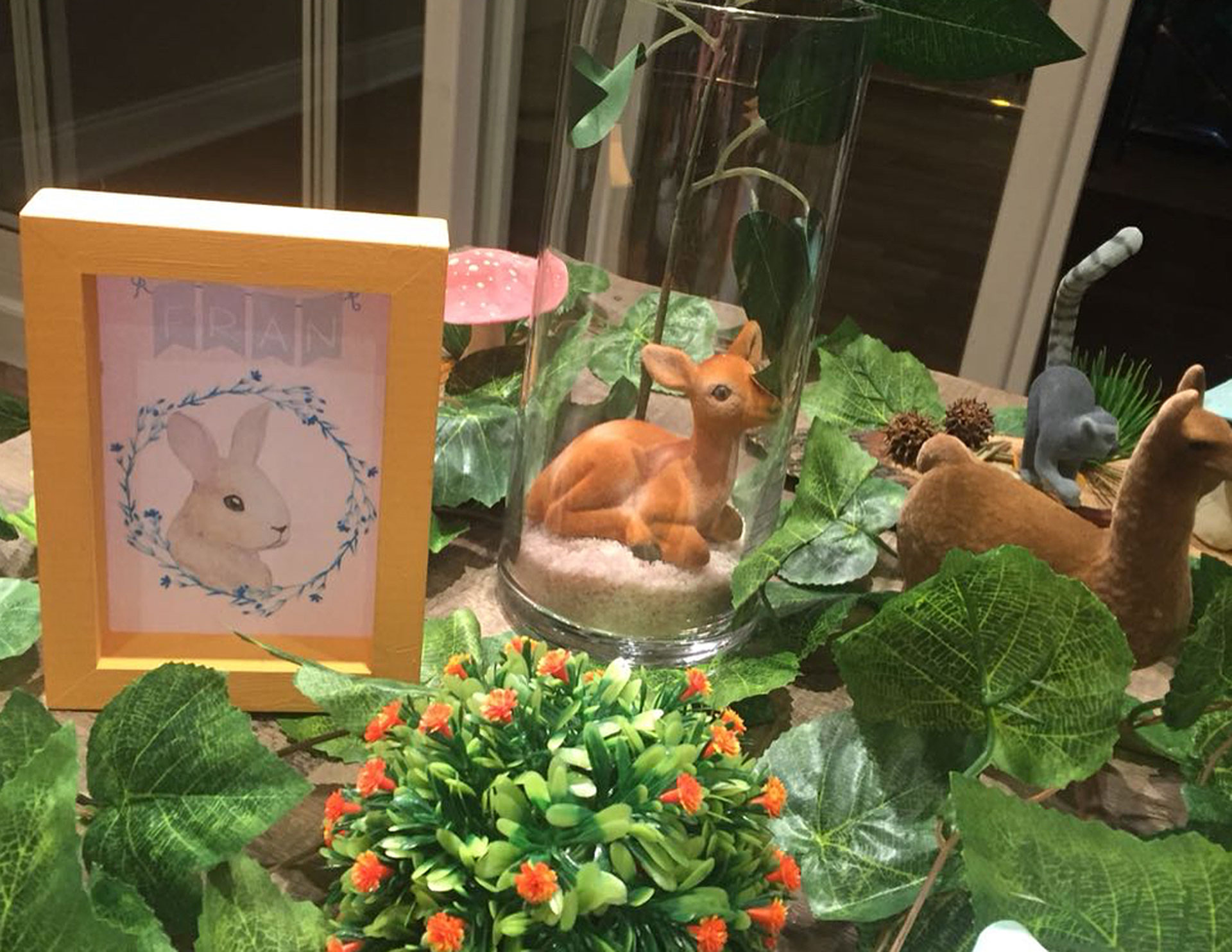 Algunos de los animalitos de la ambientación.(Foto: Instagram)