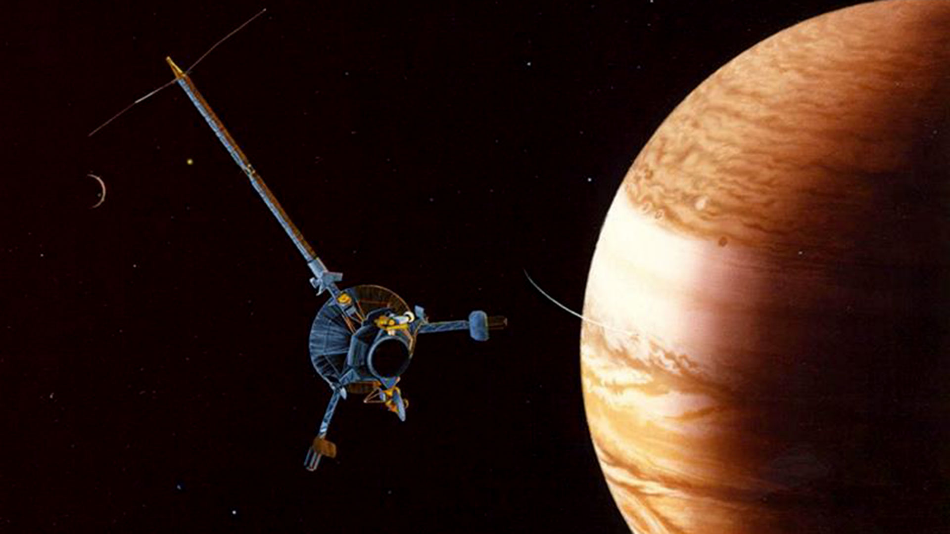 En 1997, cuando la sonda Galileo estaba volando unos 200 kms por encima de la superficie de Europa, el equipo encargado no sospechó que el satélite hubiera traspasado una pluma de vapor de agua salida de la luna helada