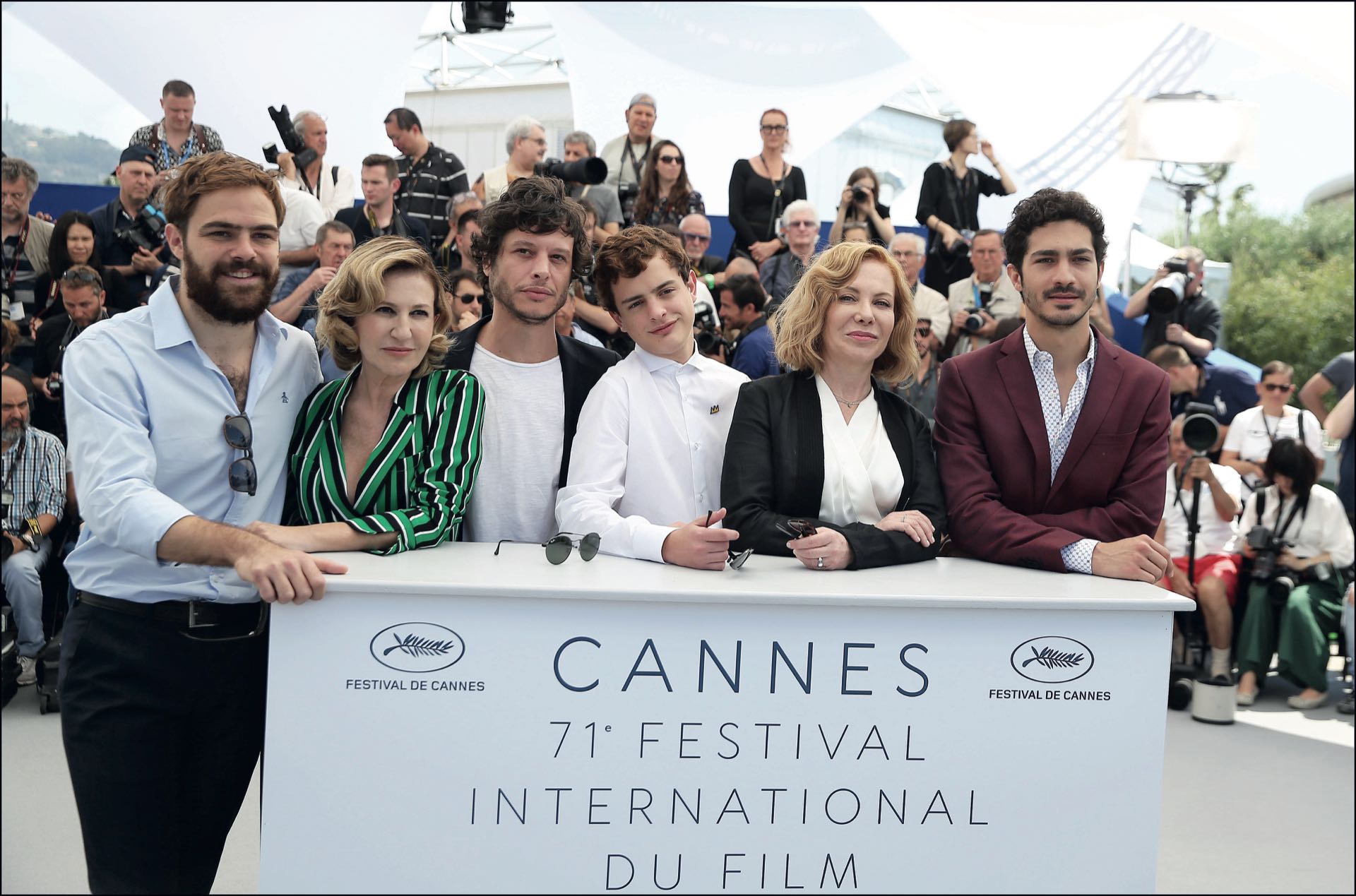 La postal en el photocall.