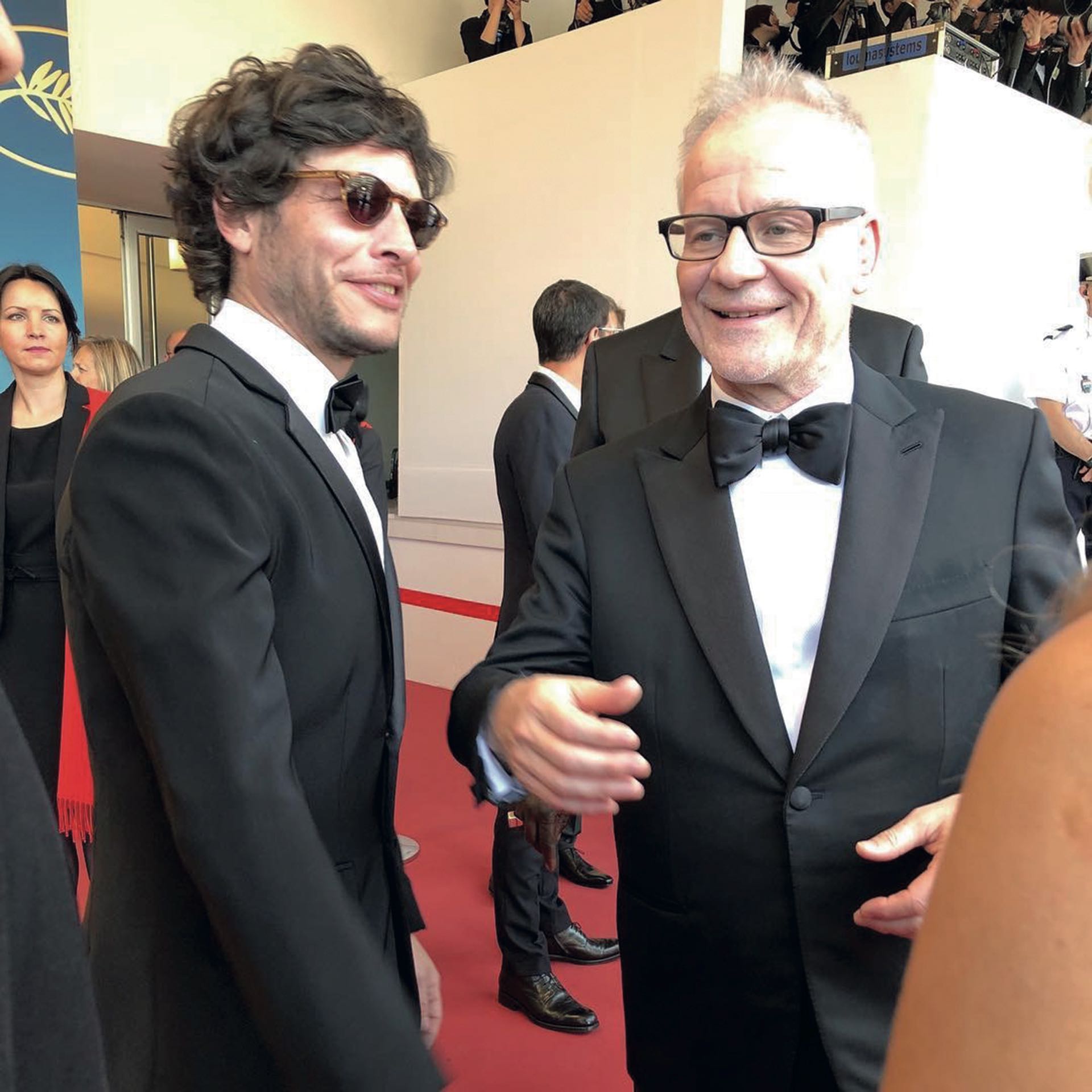 Luis junto al director artístico del festival, Thierry Frémaux.