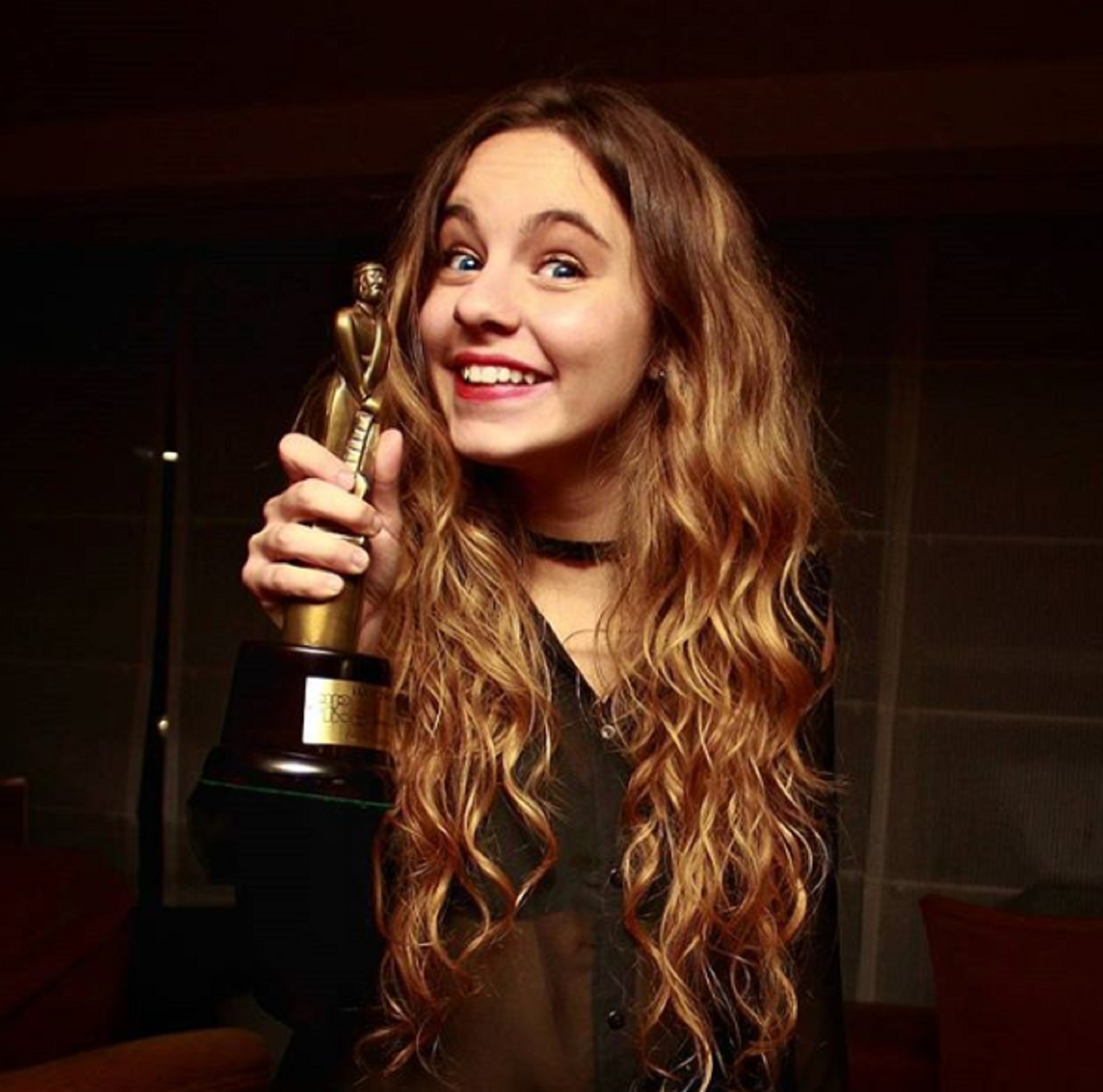 Maite, con el Martín Fierro de Oro por “El marginal”