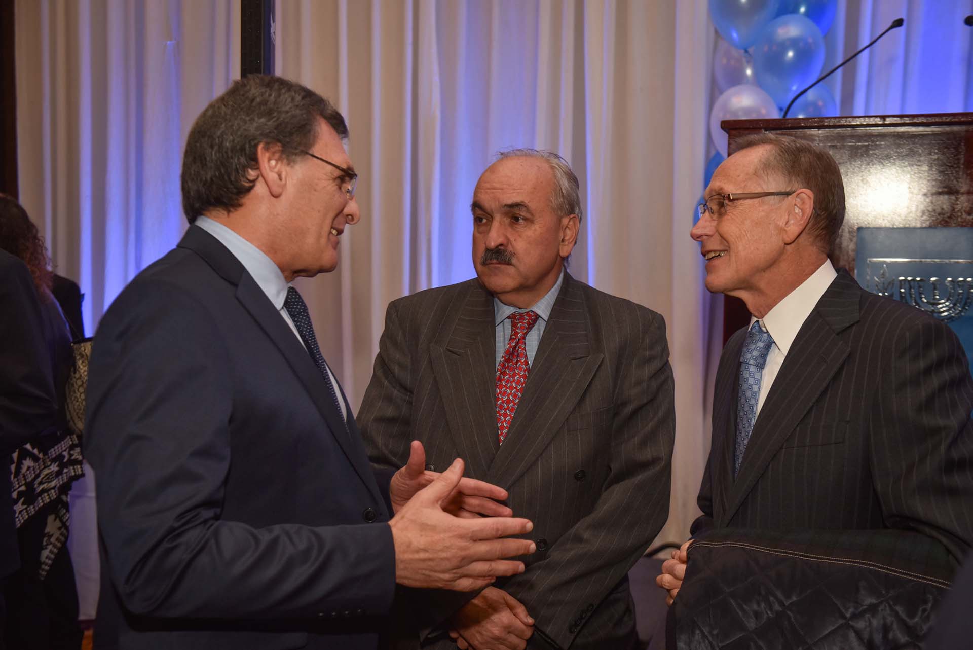Claudio Avruj, Adalberto Rodríguez Giavarini y Pedro Villagra