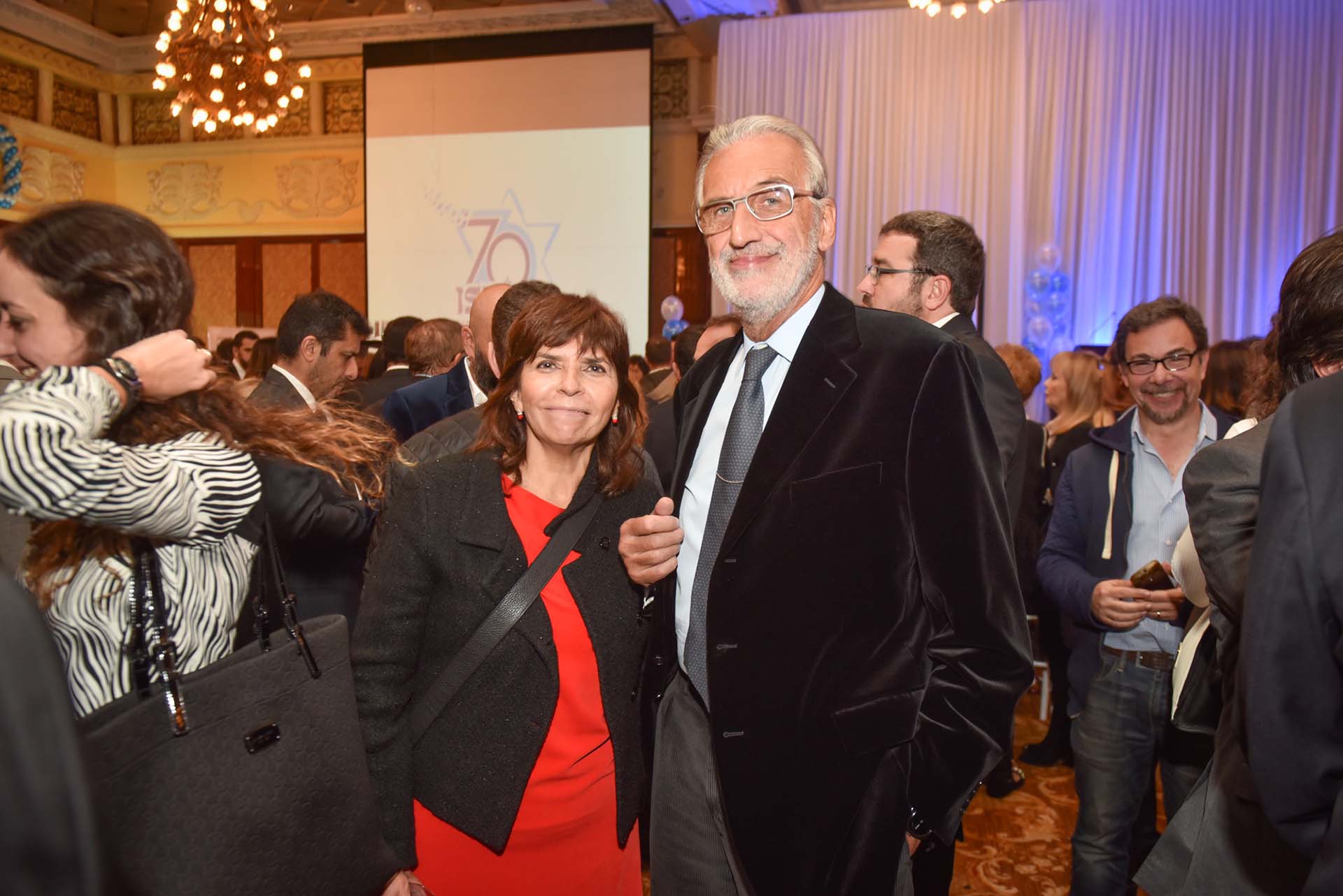 La periodista Silvia Mercado y el fiscal federal Germán Moldes
