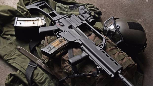 El fusil de asalto G36V, entre las armas que la empresa H&K vendió al Ejército mexicano.