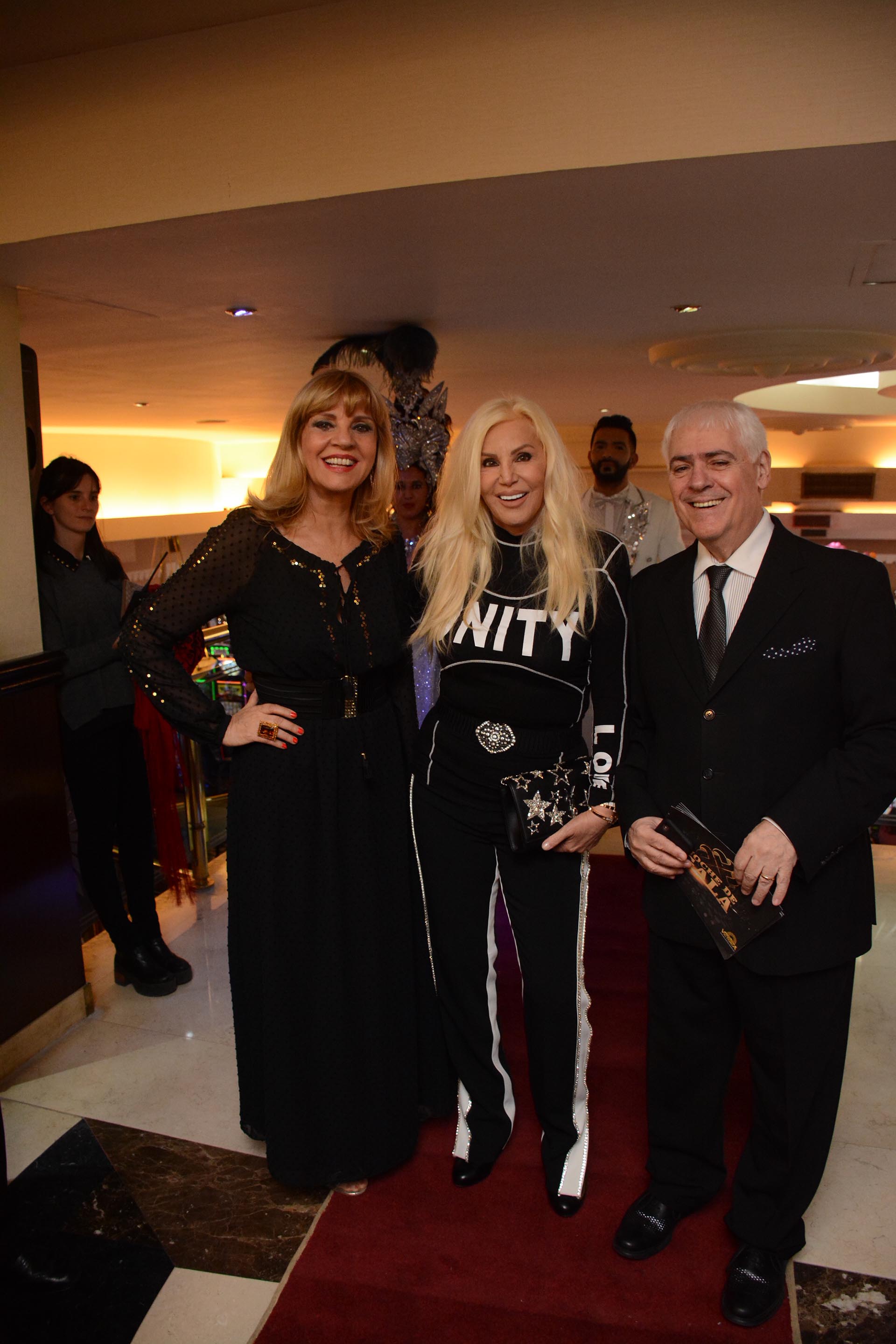 Teté Coustarot, Susana Giménez y Carlos Bermejo