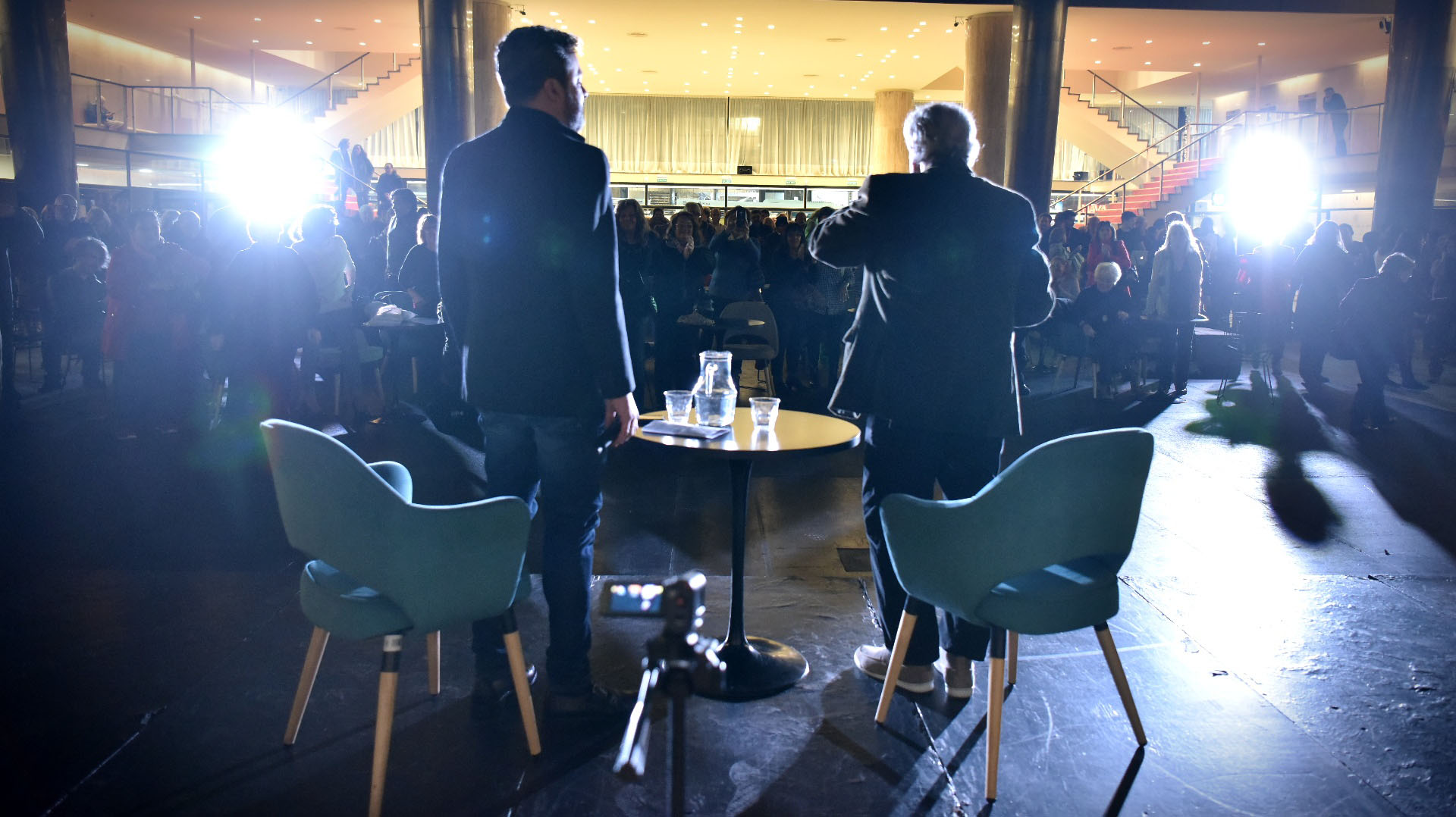 El público presente pudo presenciar una entrevista abierta con el actor