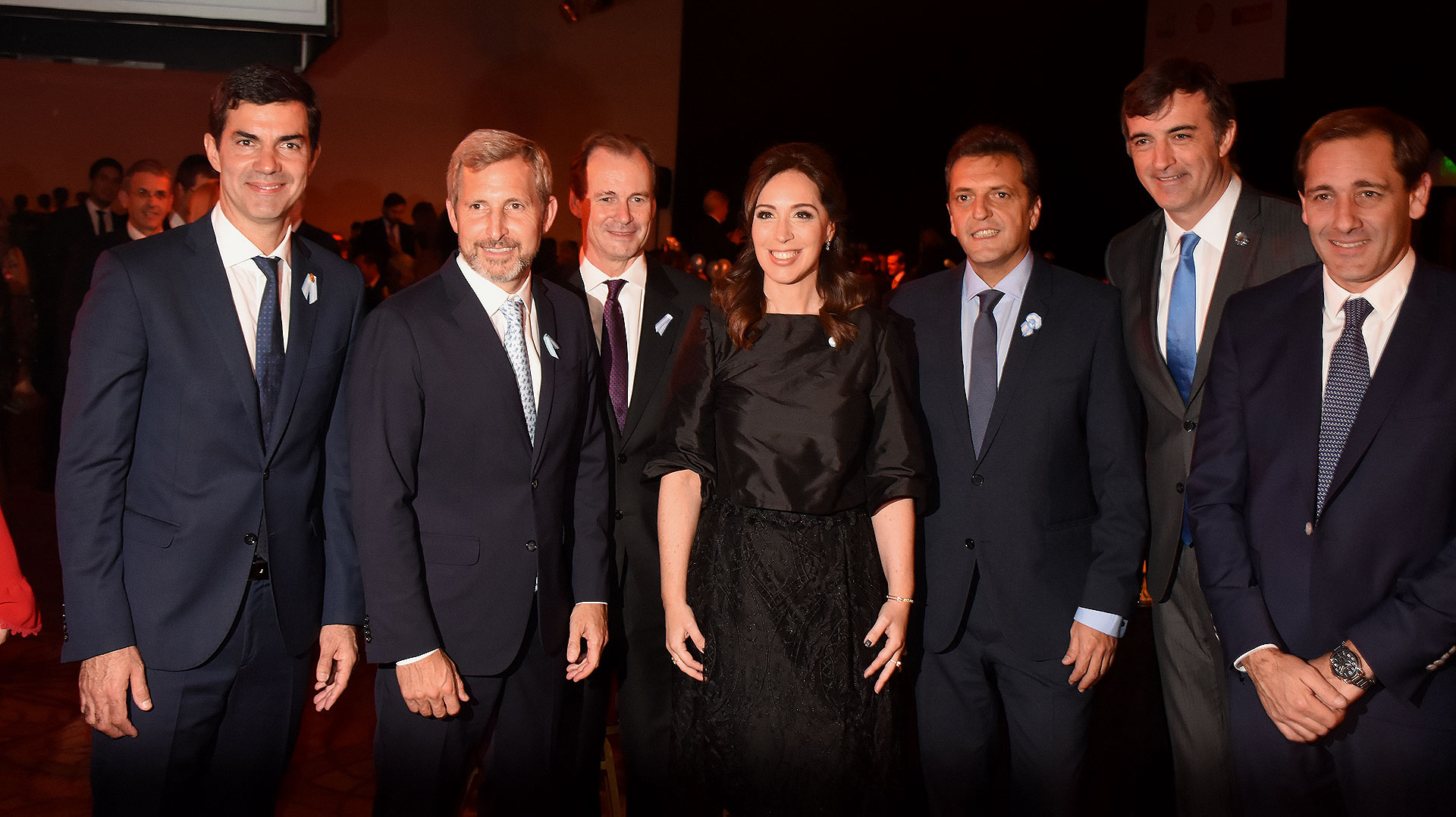 Juan Manuel Urtubey, Rogelio Frigerio, Gustavo Bordet, María Eugenia Vidal, Sergio Massa, Esteban Bullrich y Julio Garro, intendente de La Plata