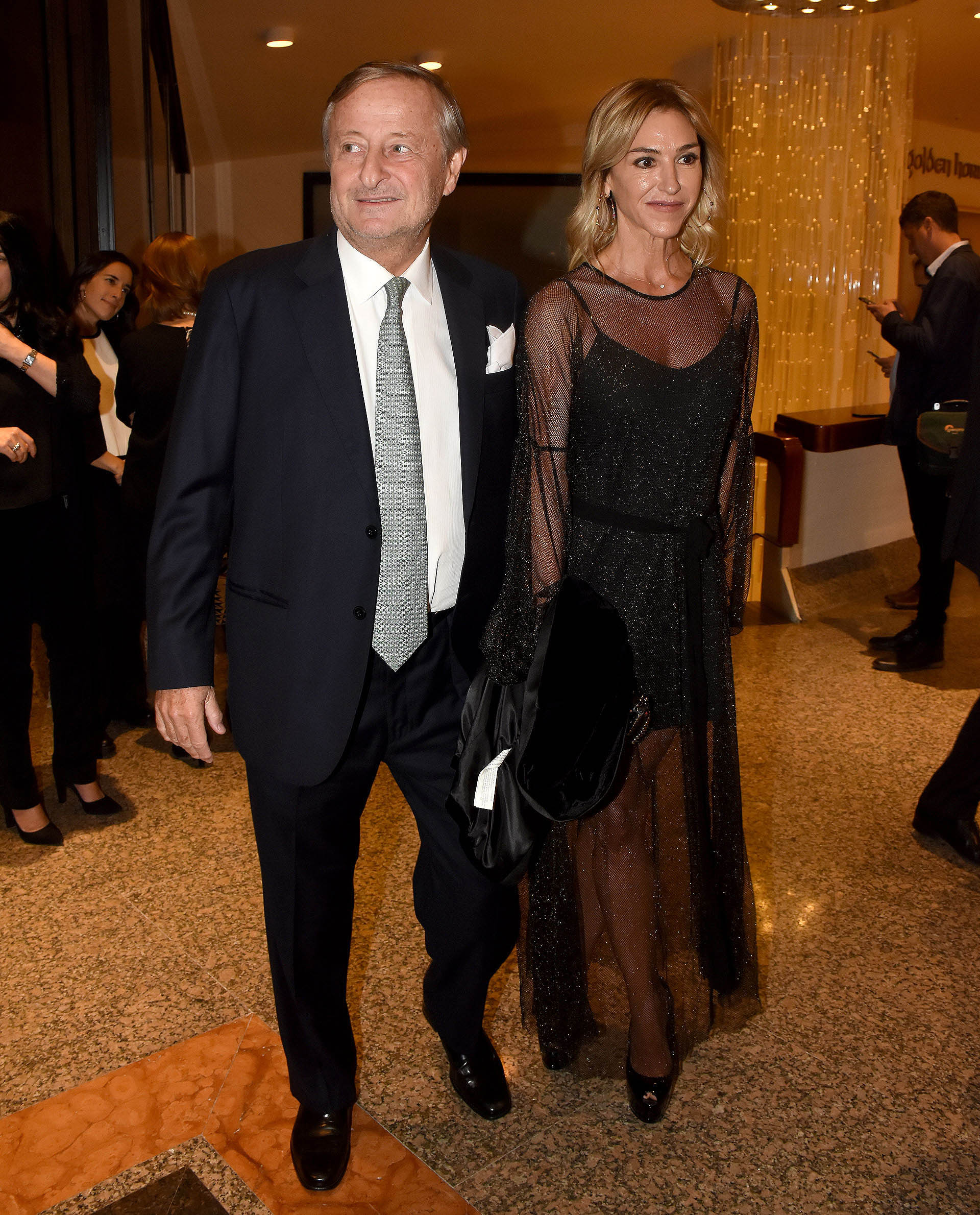 Cristiano Rattazzi, presidente de Fiat Argentina, y su pareja Gabriela Castellani
