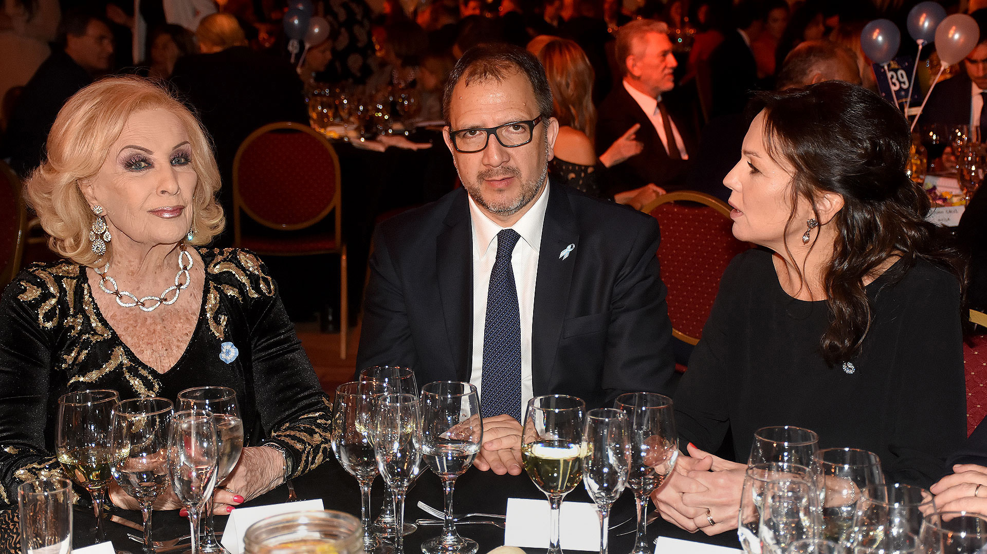 Mirtha Legrand junto a Fabián Perechodnik, Secretario General de la Provincia de Buenos Aires, y la ministra de Desarrollo Social, Carolina Stanley