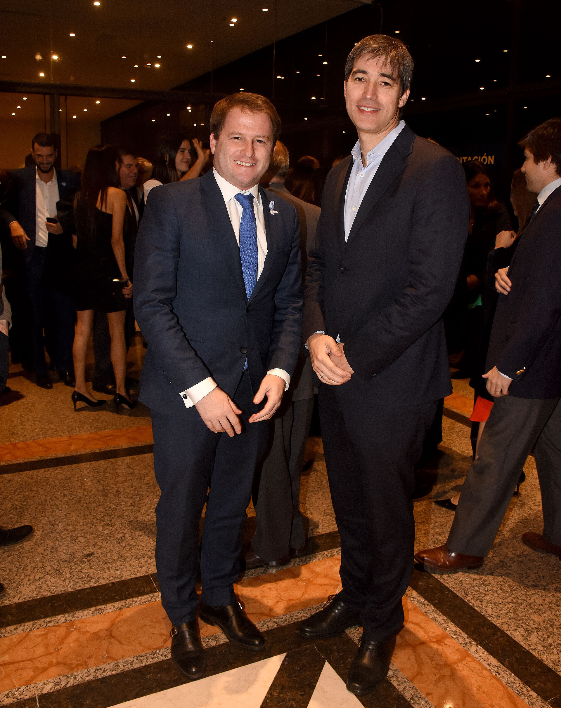 Alex Campbell, subsecretario de Gobierno y Asuntos Municipales de la provincia de Buenos Aires, y Adrián Pérez, secretario de Asuntos Políticos del Ministerio del Interior