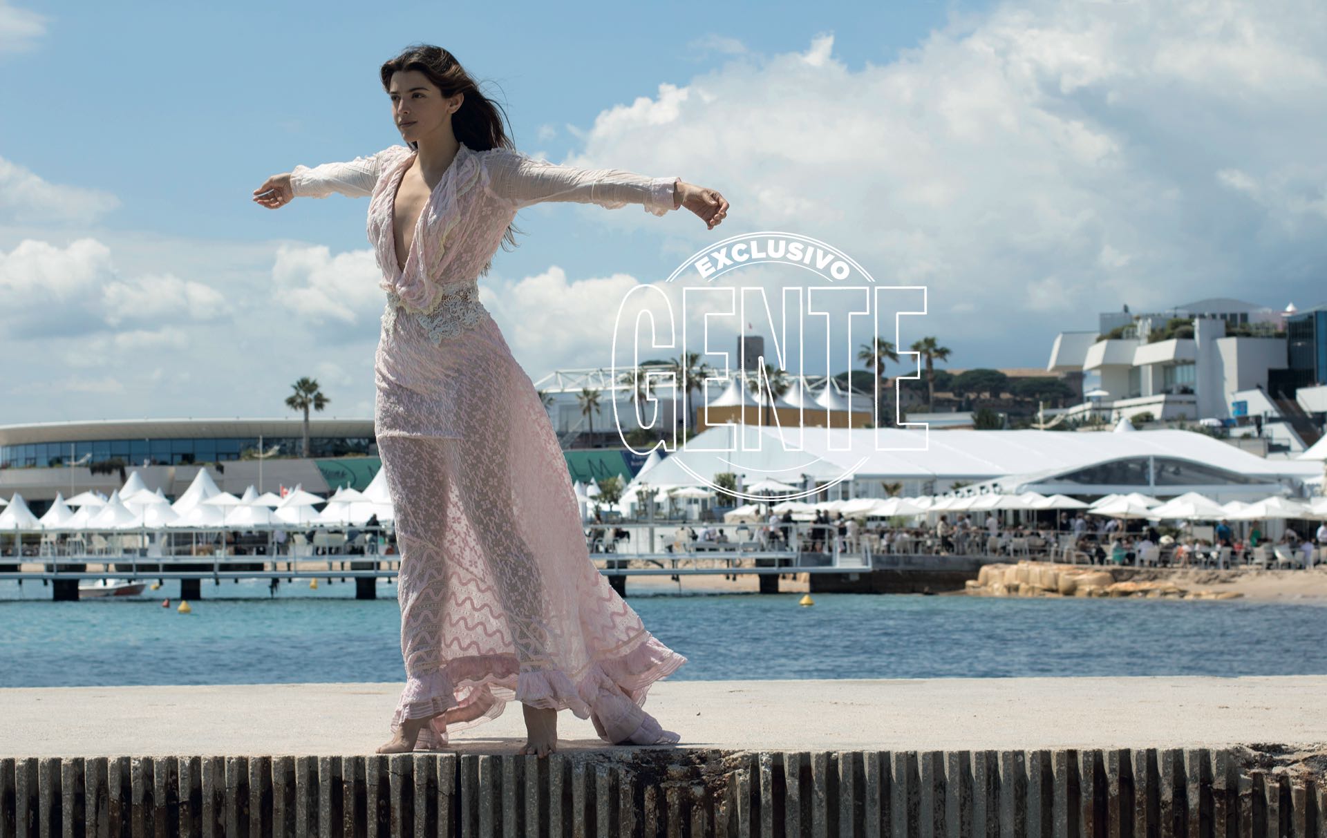 Calu posa para GENTE en su tercera visita al Festival de Cannes, en la Riviera francesa. (Foto: Andrés Passoni)