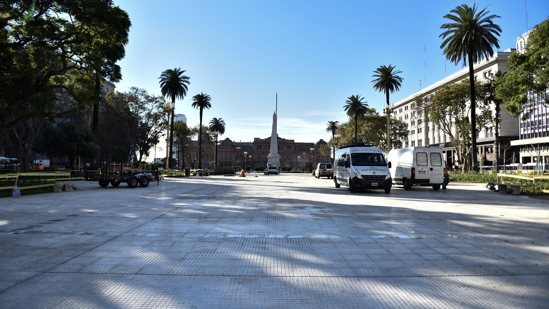 El gobierno porteño cambió todas las baldosas de la Plaza de Mayo