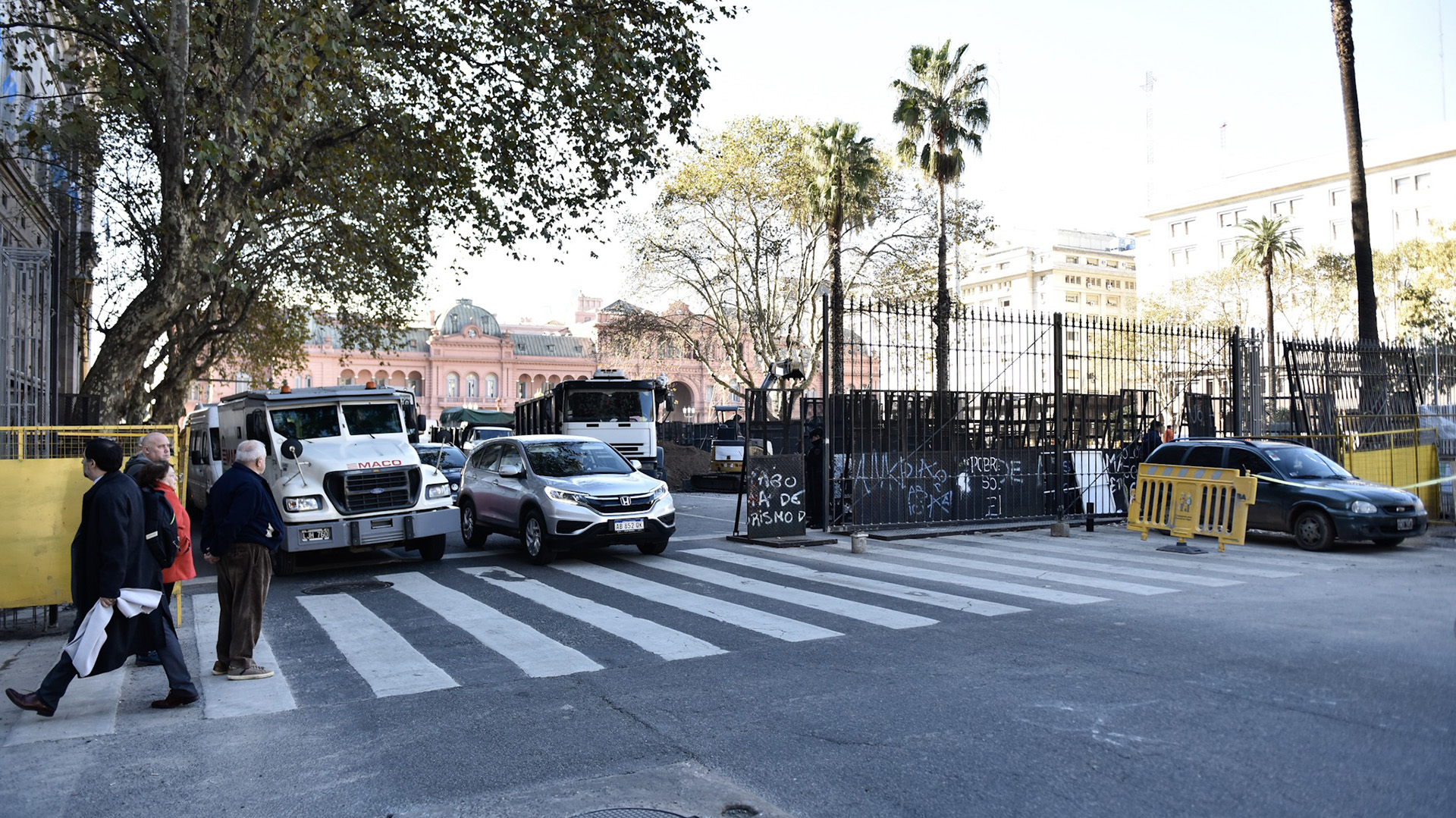El tránsito está restringido en la zona debido al avance sde las obras