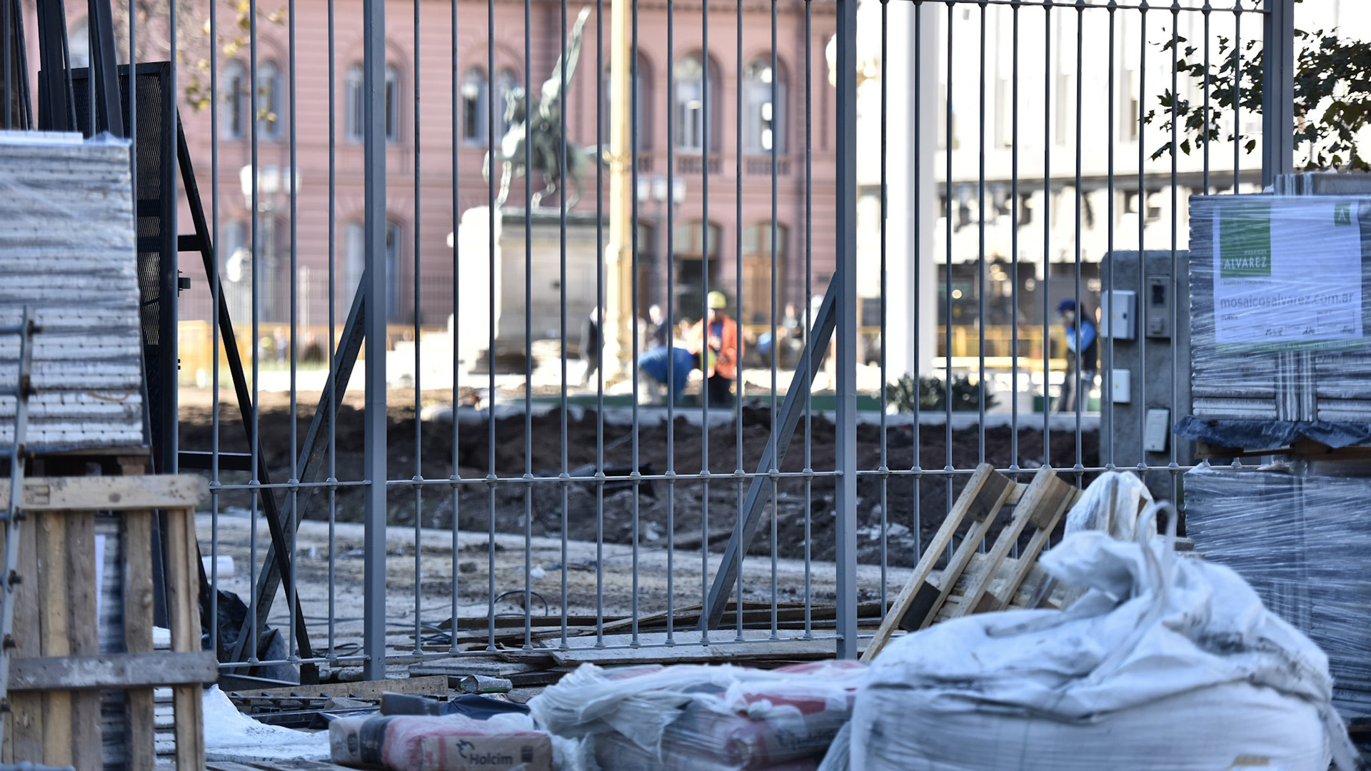 Se modificaron el ancho de las veredas de la Plaza