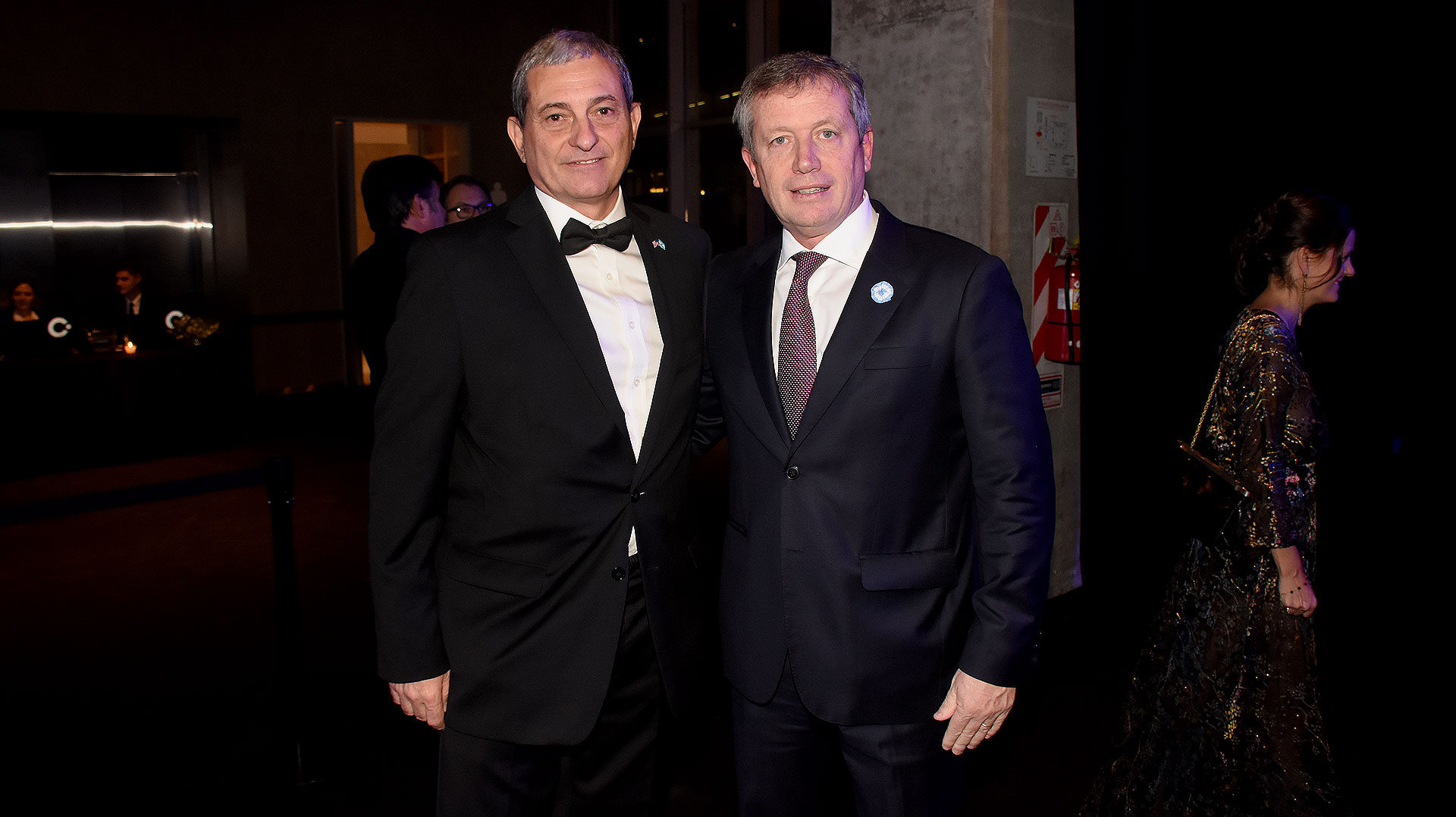 El CEO de AmCham, Alejandro Díaz, junto a Emilio Monzó
