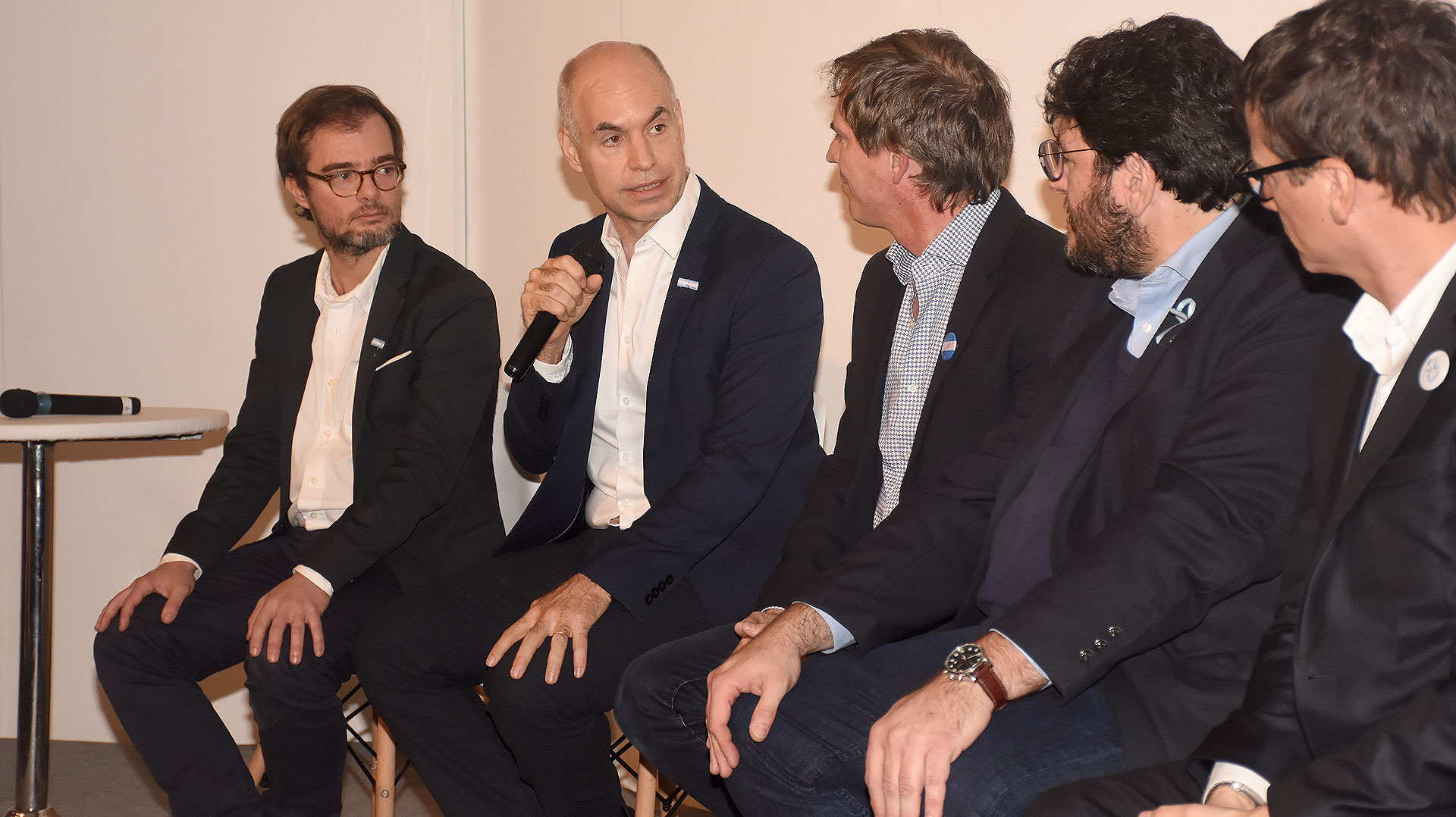 Horacio Rodríguez Larreta, jefe de Gobierno porteño, durante la apertura de arteBA 2018