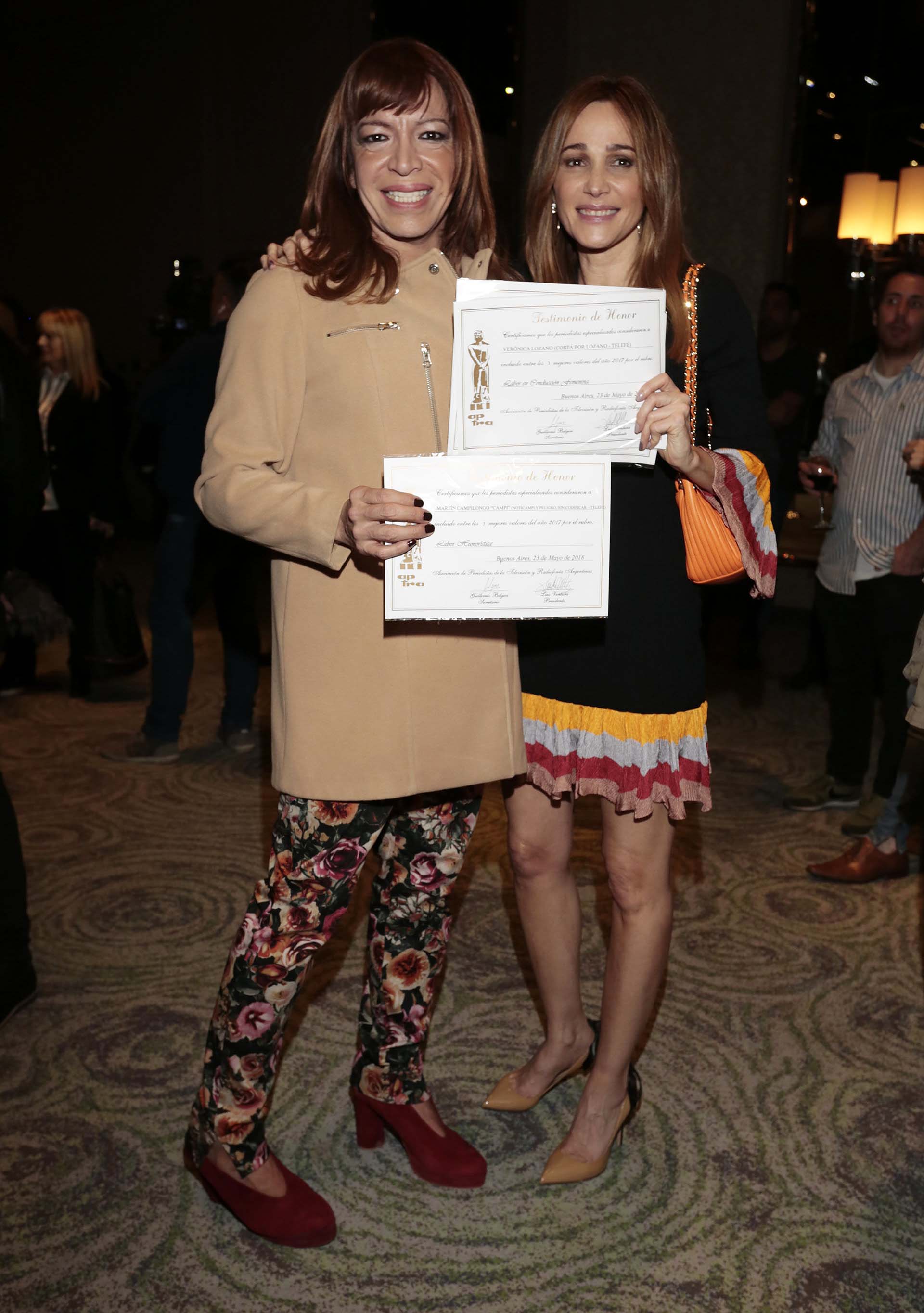 Lizy Tagliani y Verónica Lozano