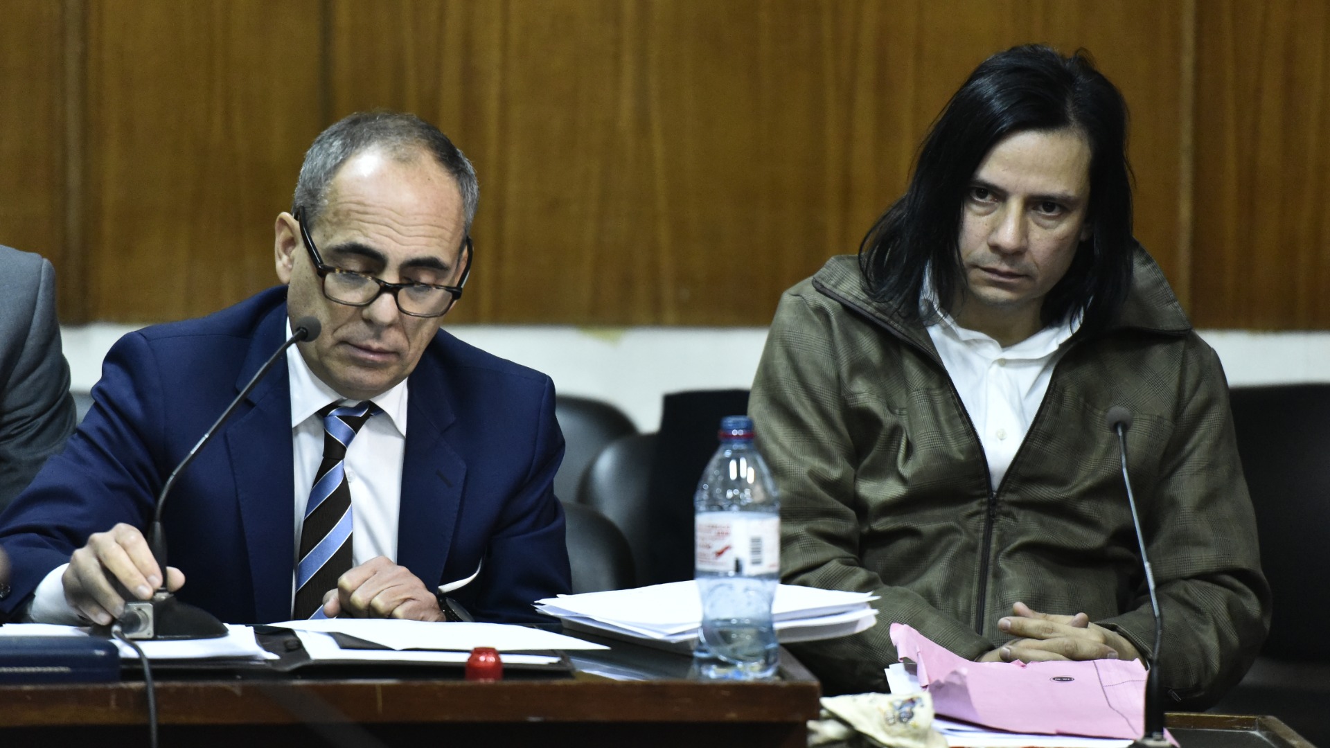 Aldana, junto a su ex abogado, Rodolfo Patiño
