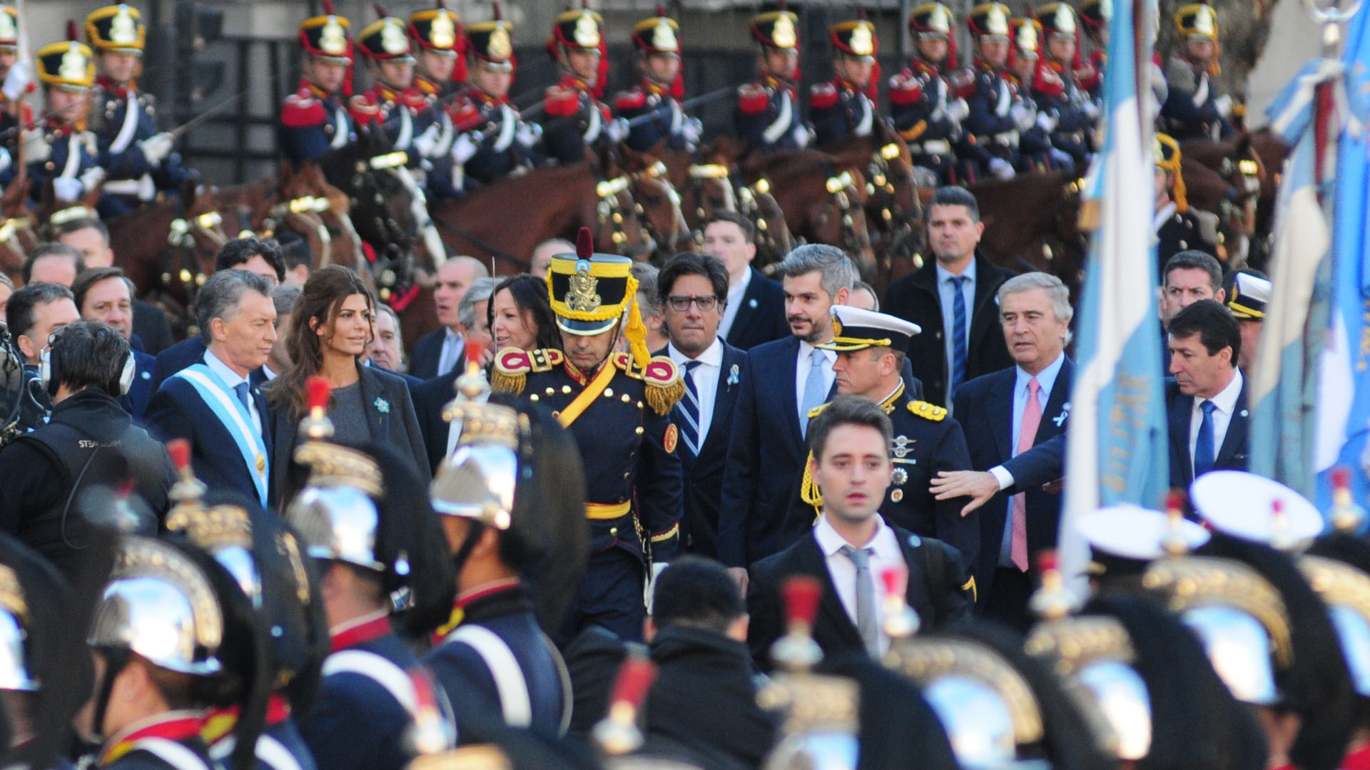 El ministro de Justicia Germán Garavano y el jefe de Gabinete Marcos Peña