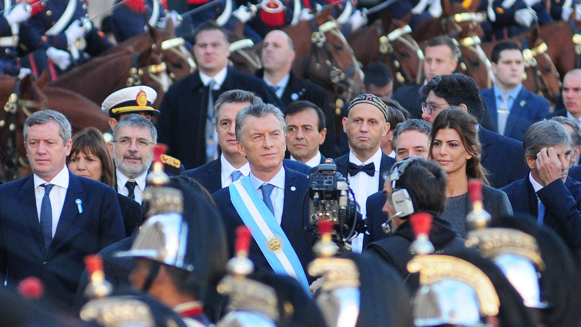 Macri acompañado del diputado Emilio Monzó y el ministro de Ambiente Sergio Bergman