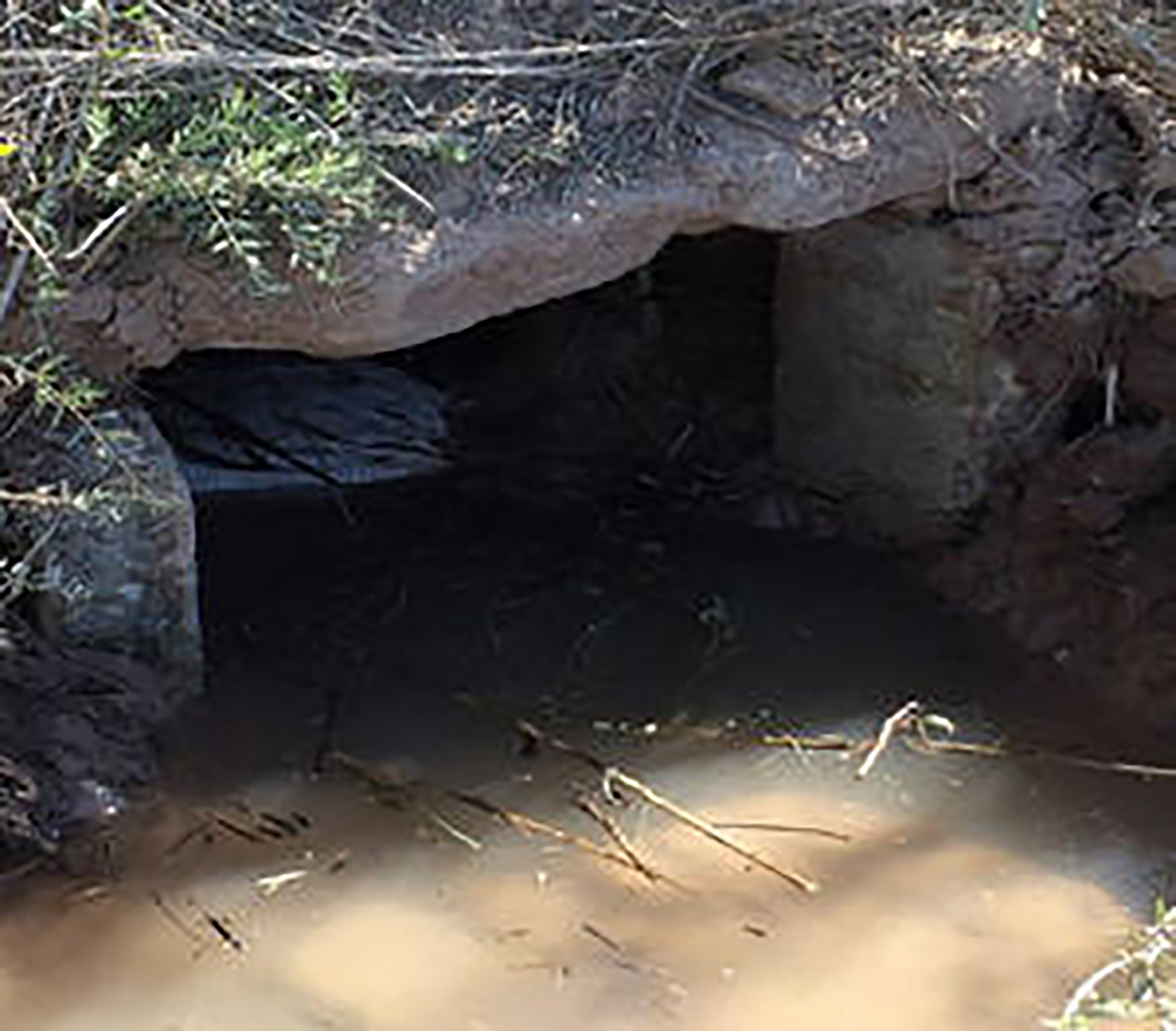 Una de las salidas del túnel subacuático que hallaron las autoridades en Calexico.
