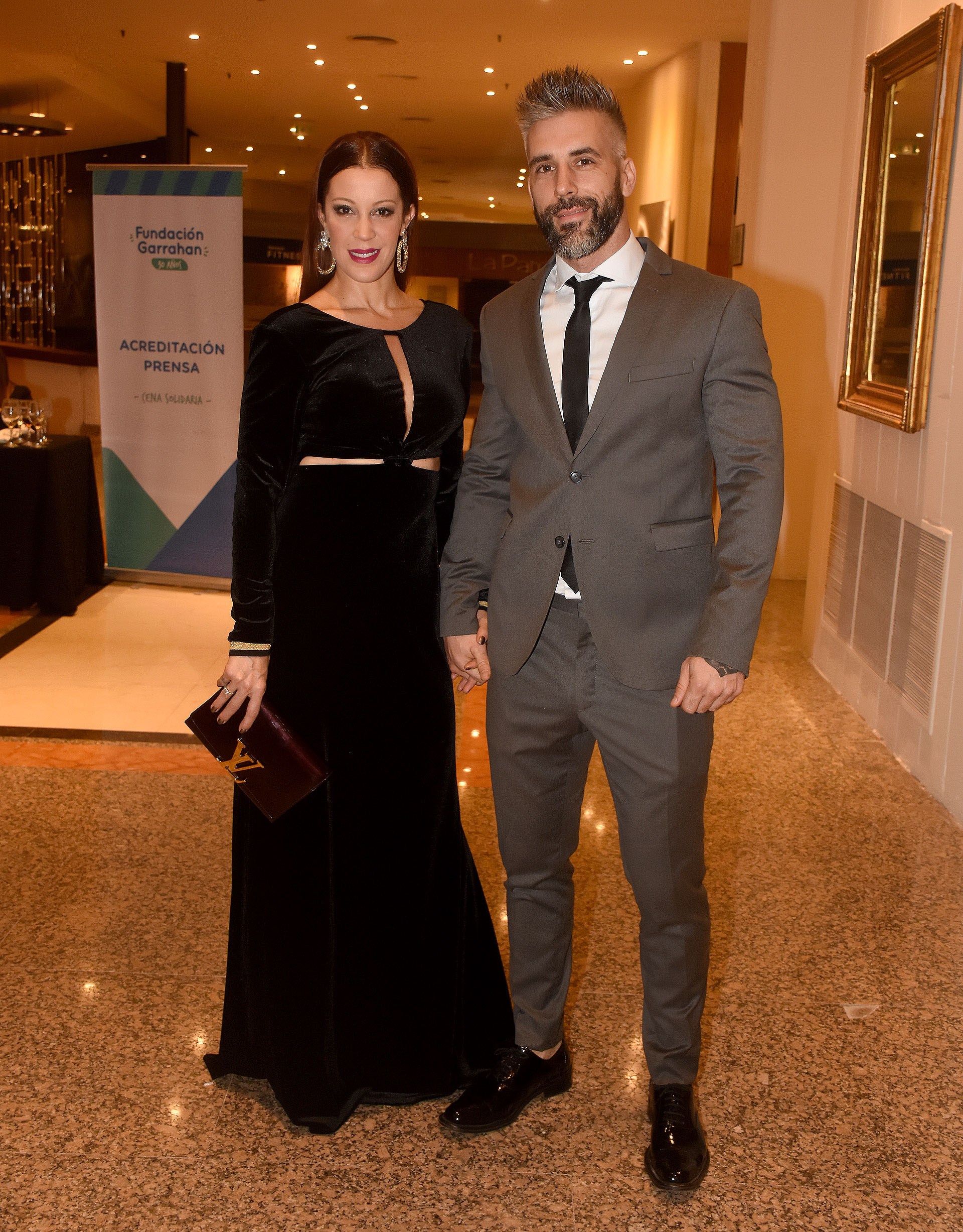 Miriam Lanzoni y su pareja
