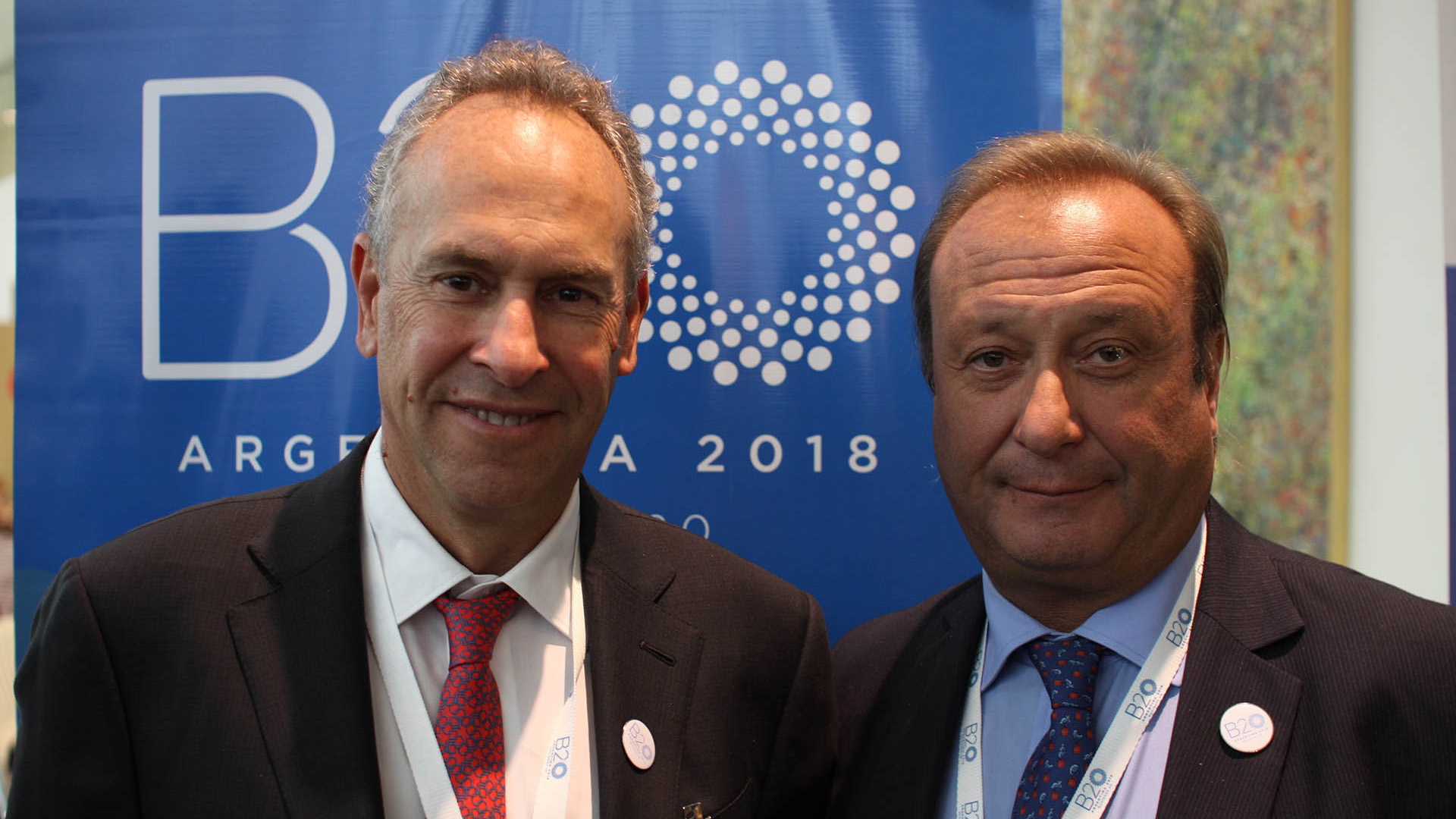 Marcelo Mindlin, presidente de Pampa Energía, y Eduardo Coduri, de EY