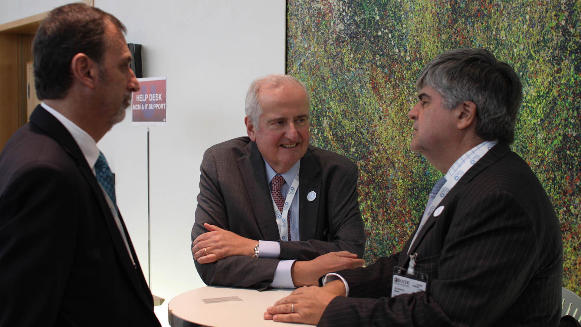 Miguel Kozuszok, Executive Vice President Unilever América Latina; Luis Pagani, presidente de Arcor, y Miguel Gutiérrez, presidente de YPF.